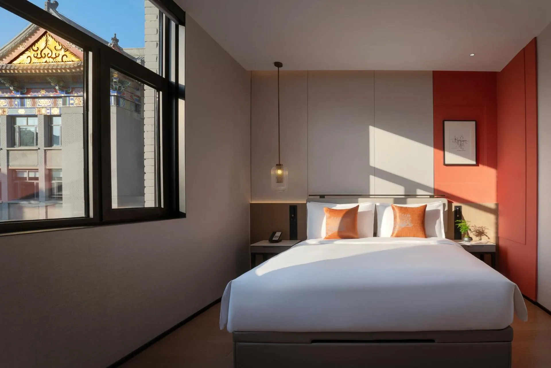 Bed in SSAW Garden Hotel Beijing