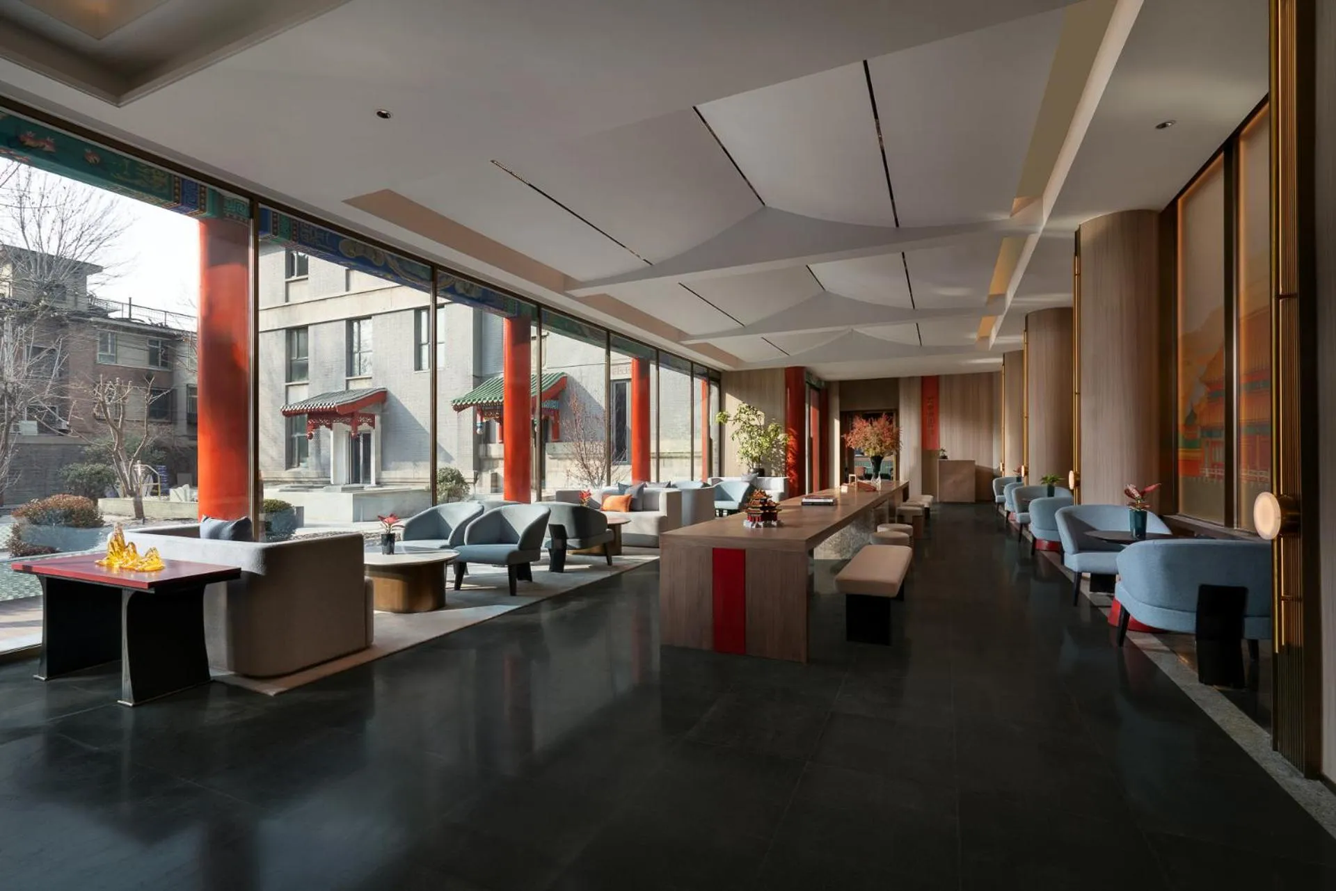 Lobby or reception in SSAW Garden Hotel Beijing