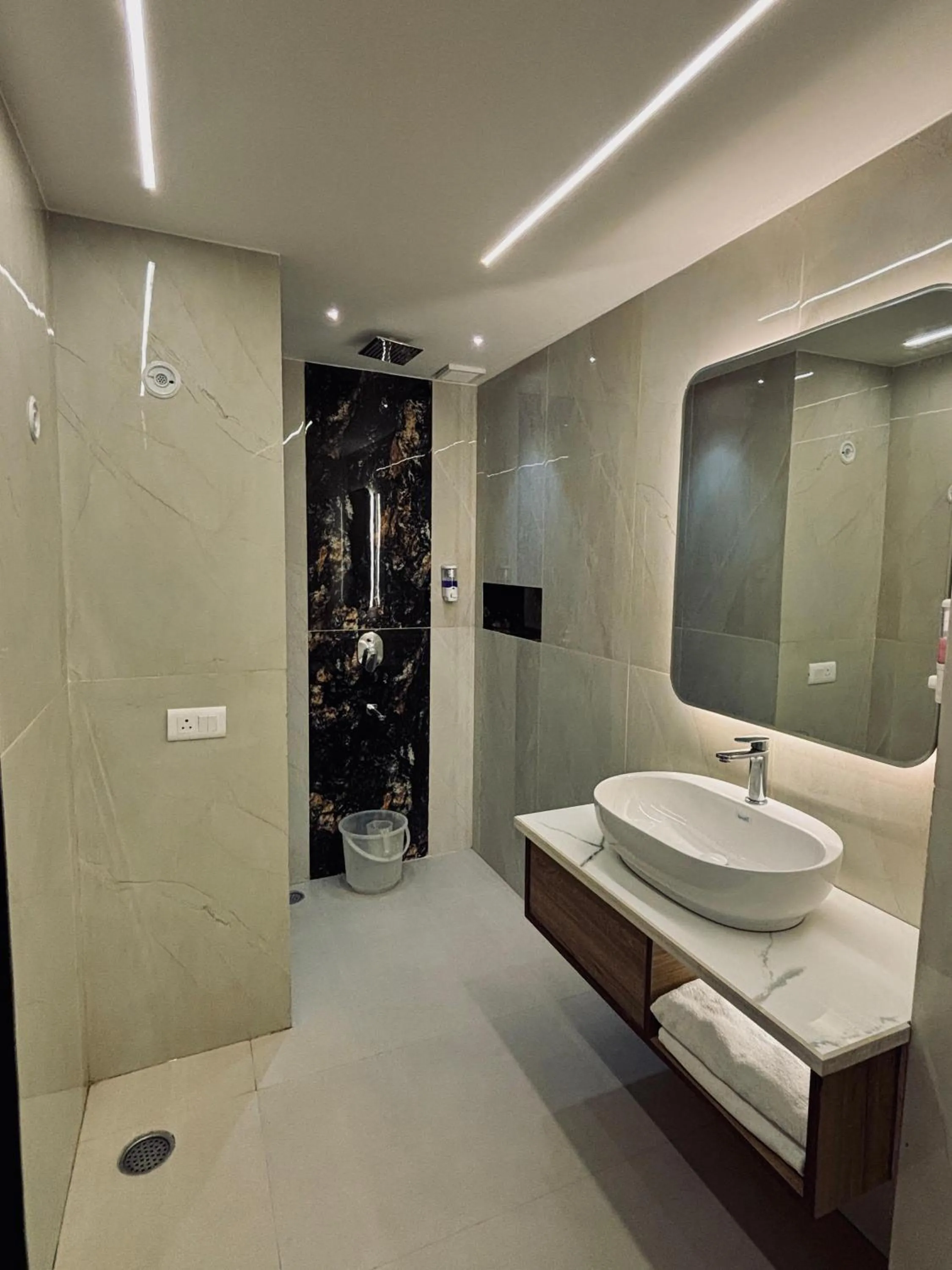 Shower in Taj Inn Hotel