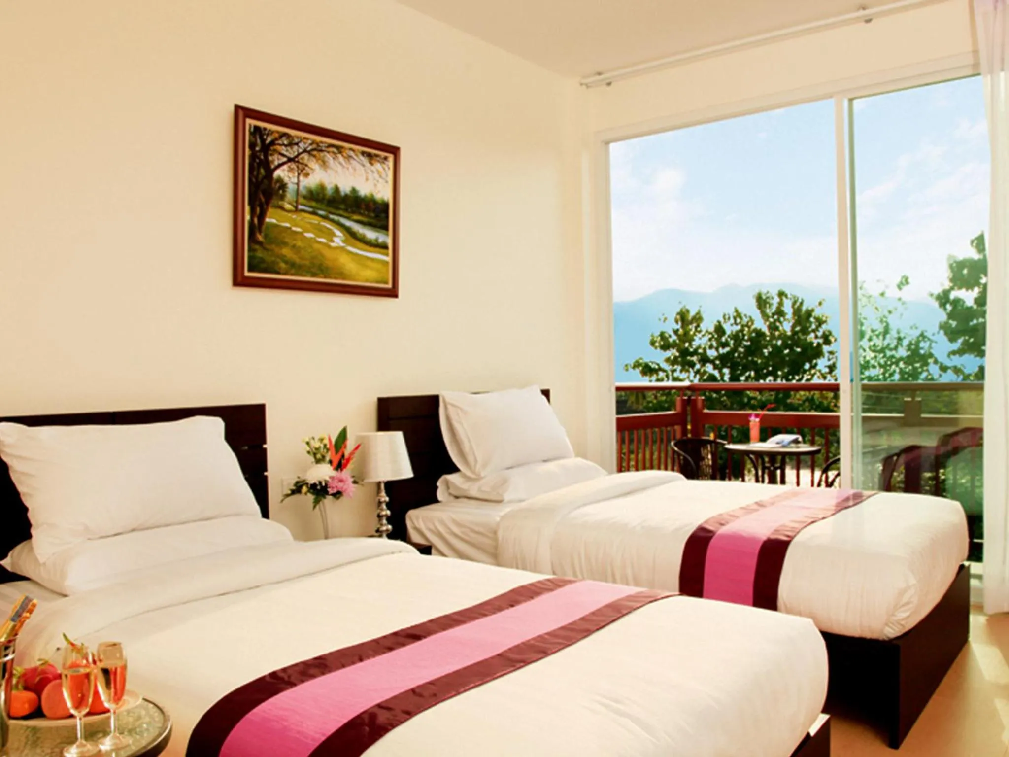 Bed in Fueng Fah Riverside Gardens Resort