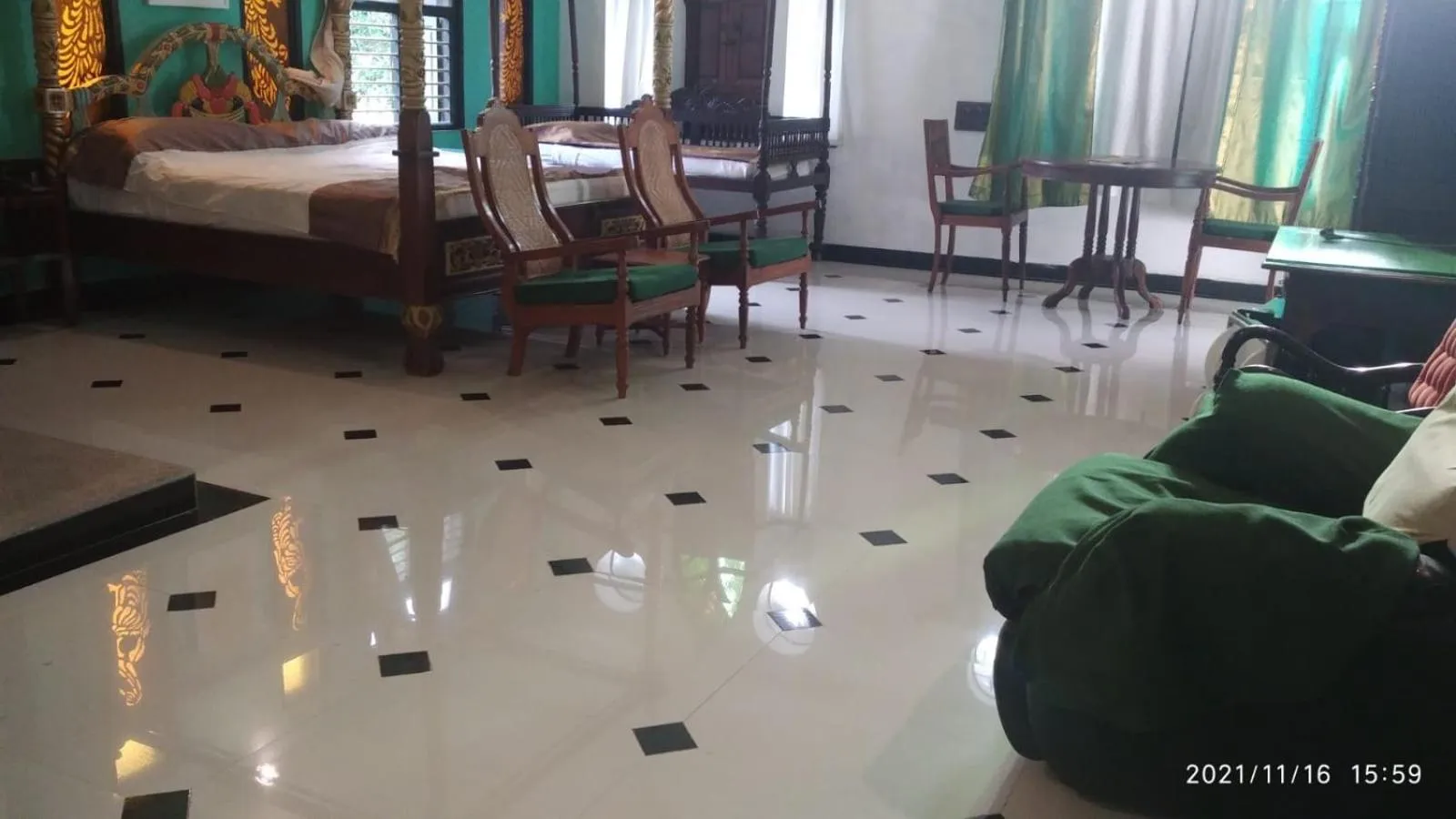 Bed in Indeco Hotels Swamimalai