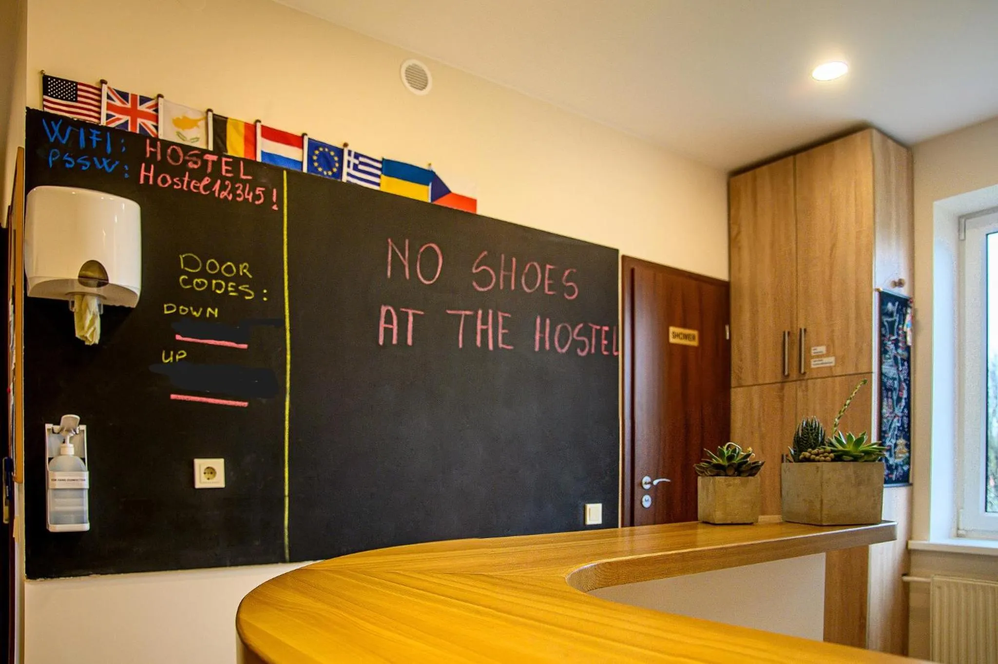 Lobby or reception in Klaipeda Hostel