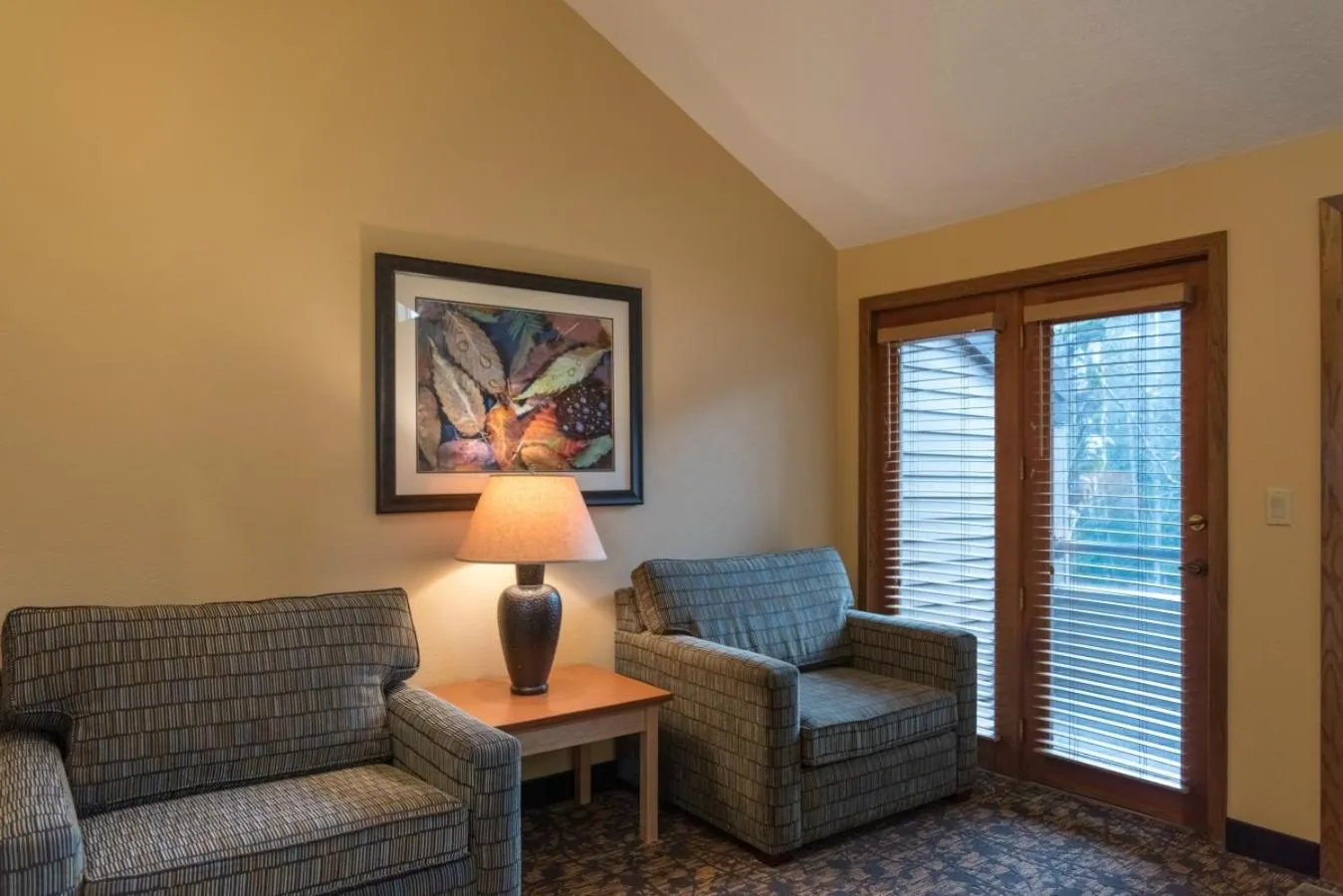 Seating area in Whispering Woods Resort