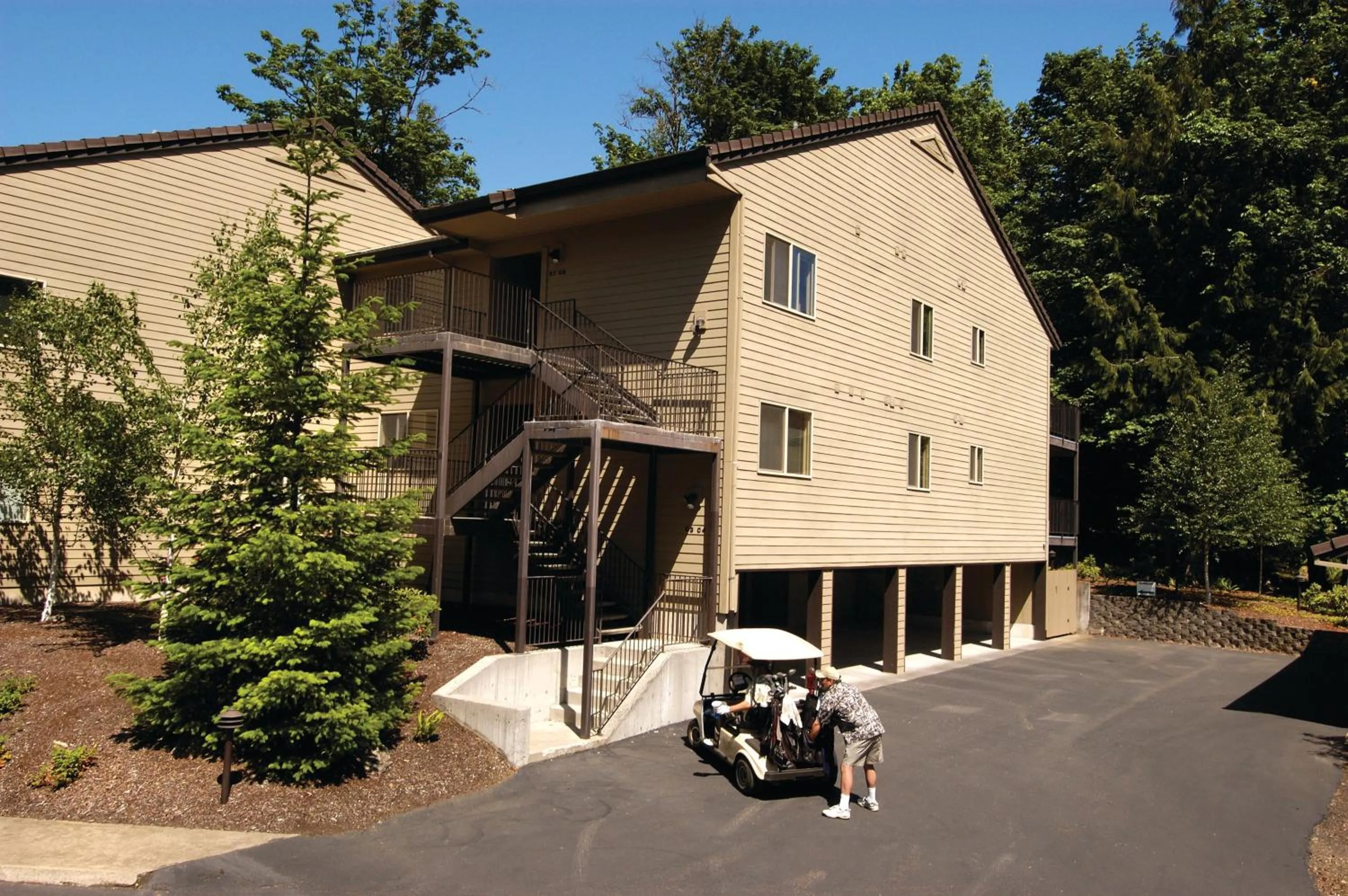 Property building in Whispering Woods Resort
