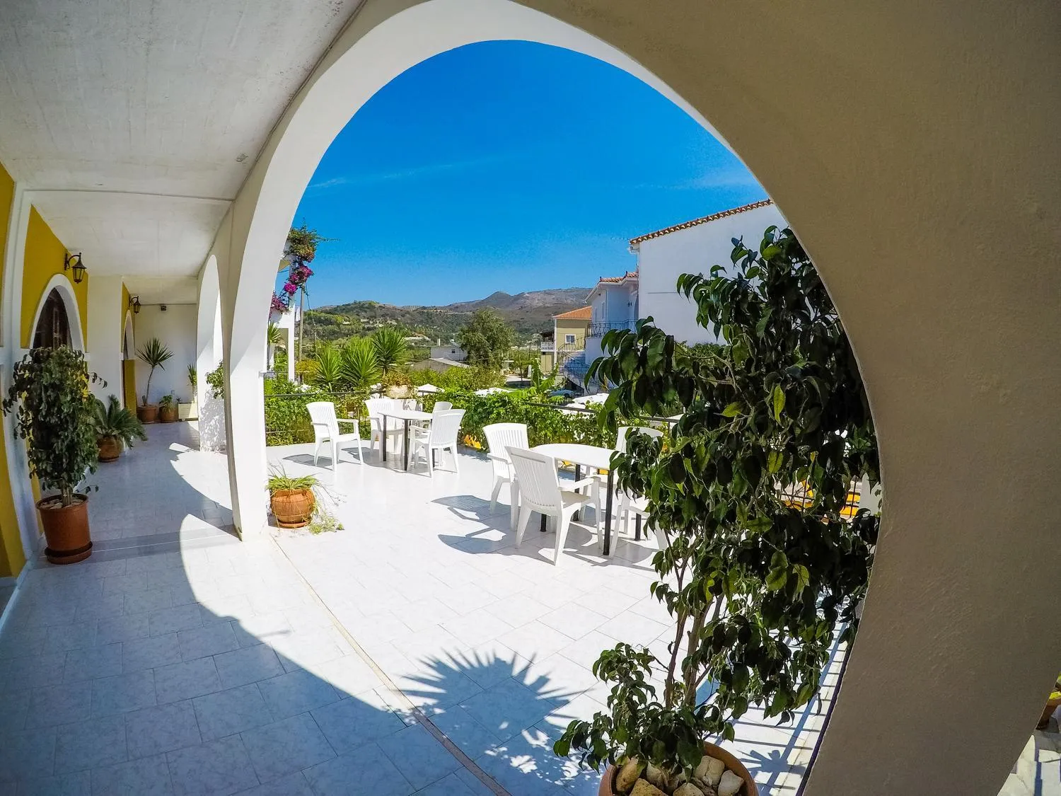 Patio in Vanessa Hotel