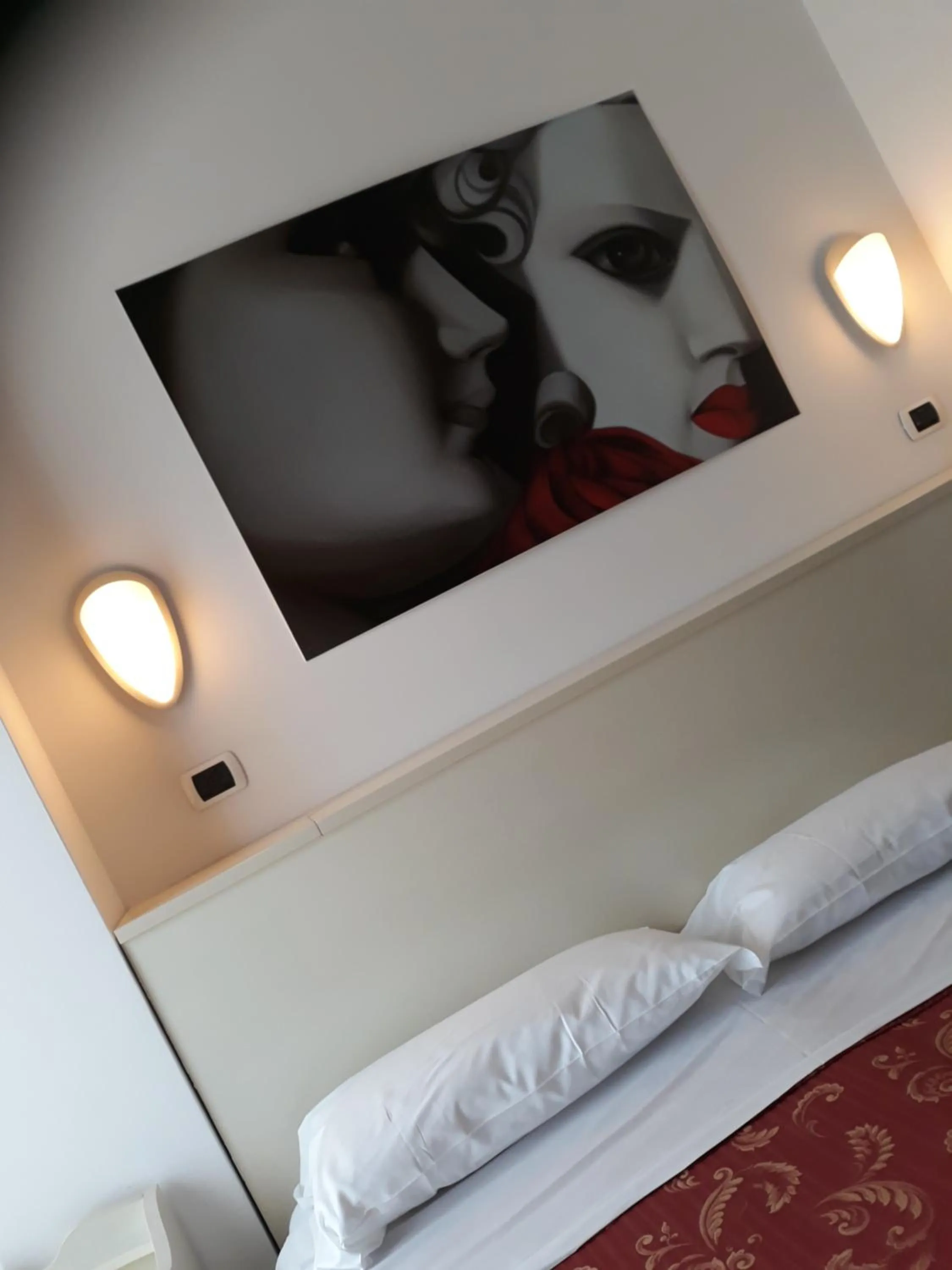 Bed in Hotel La Palazzina