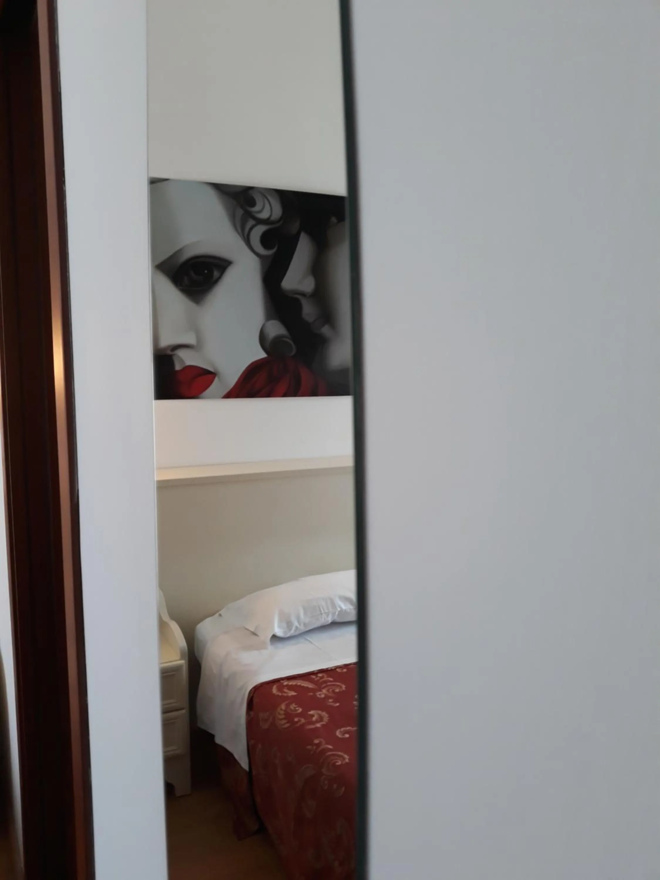 Bed in Hotel La Palazzina