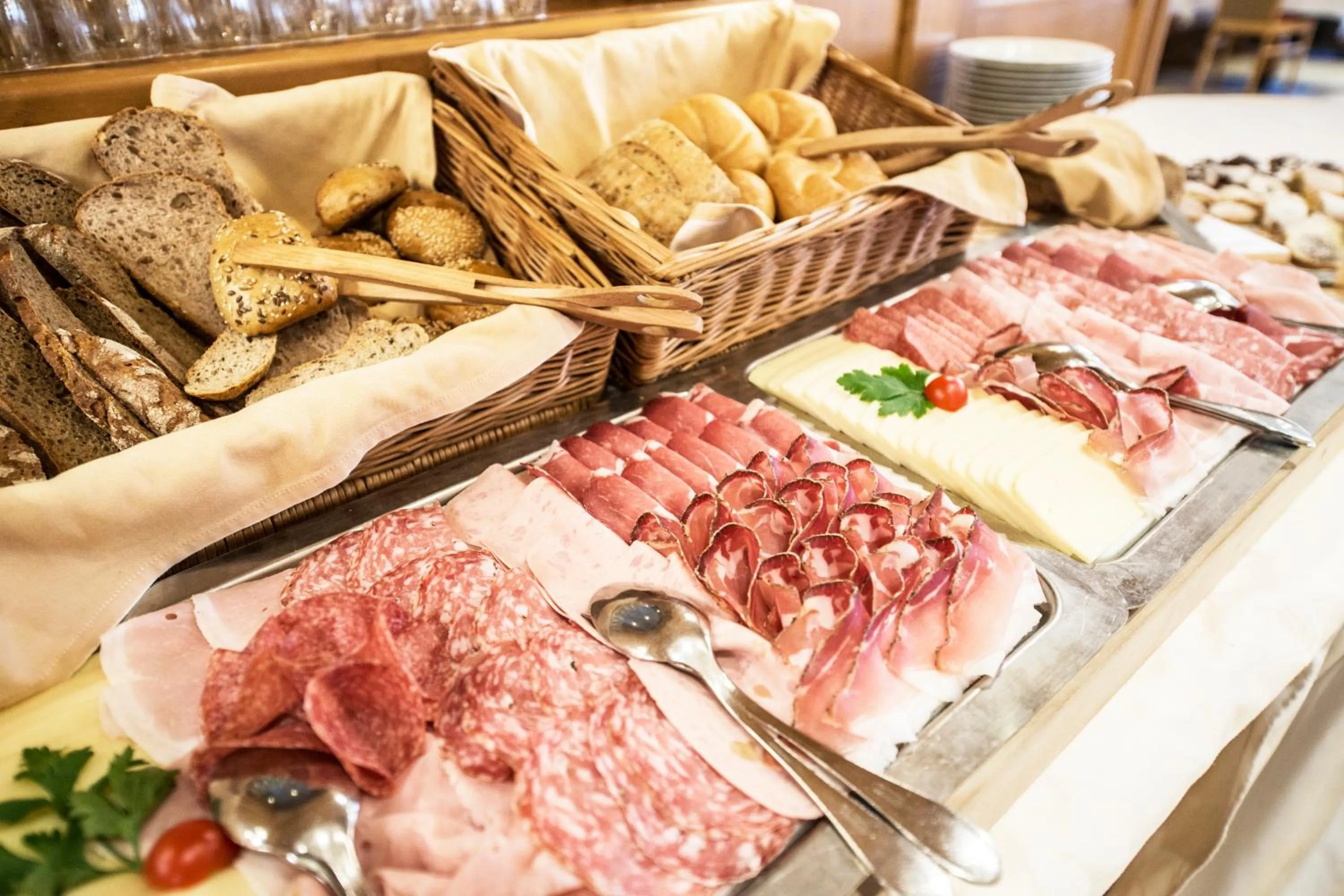 Buffet breakfast in Turmhotel Gschwendt