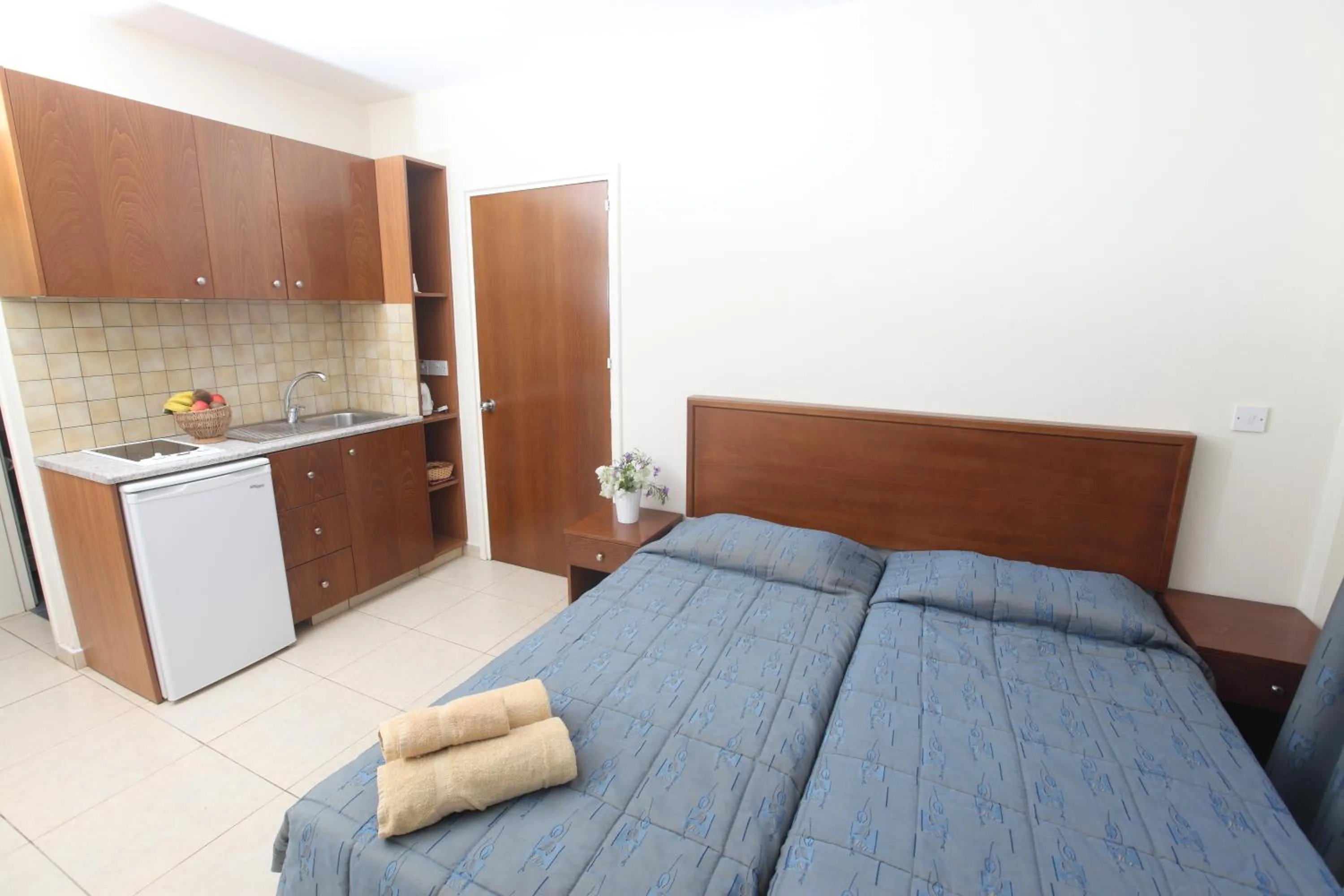 Bed in Captain Karas Holidays Apartments