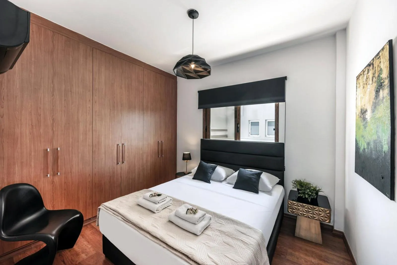 Bed in Captain Karas Holidays Apartments