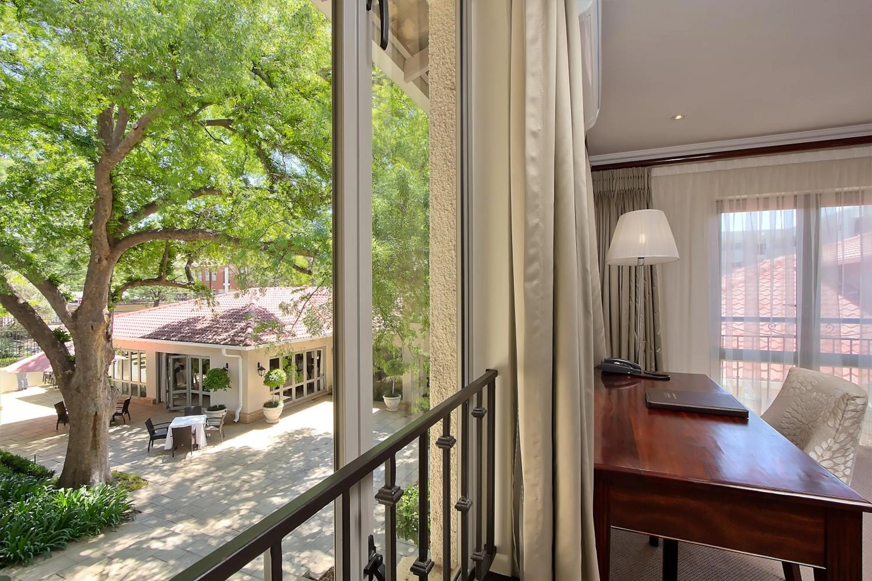 Garden view in The Syrene Boutique Hotel