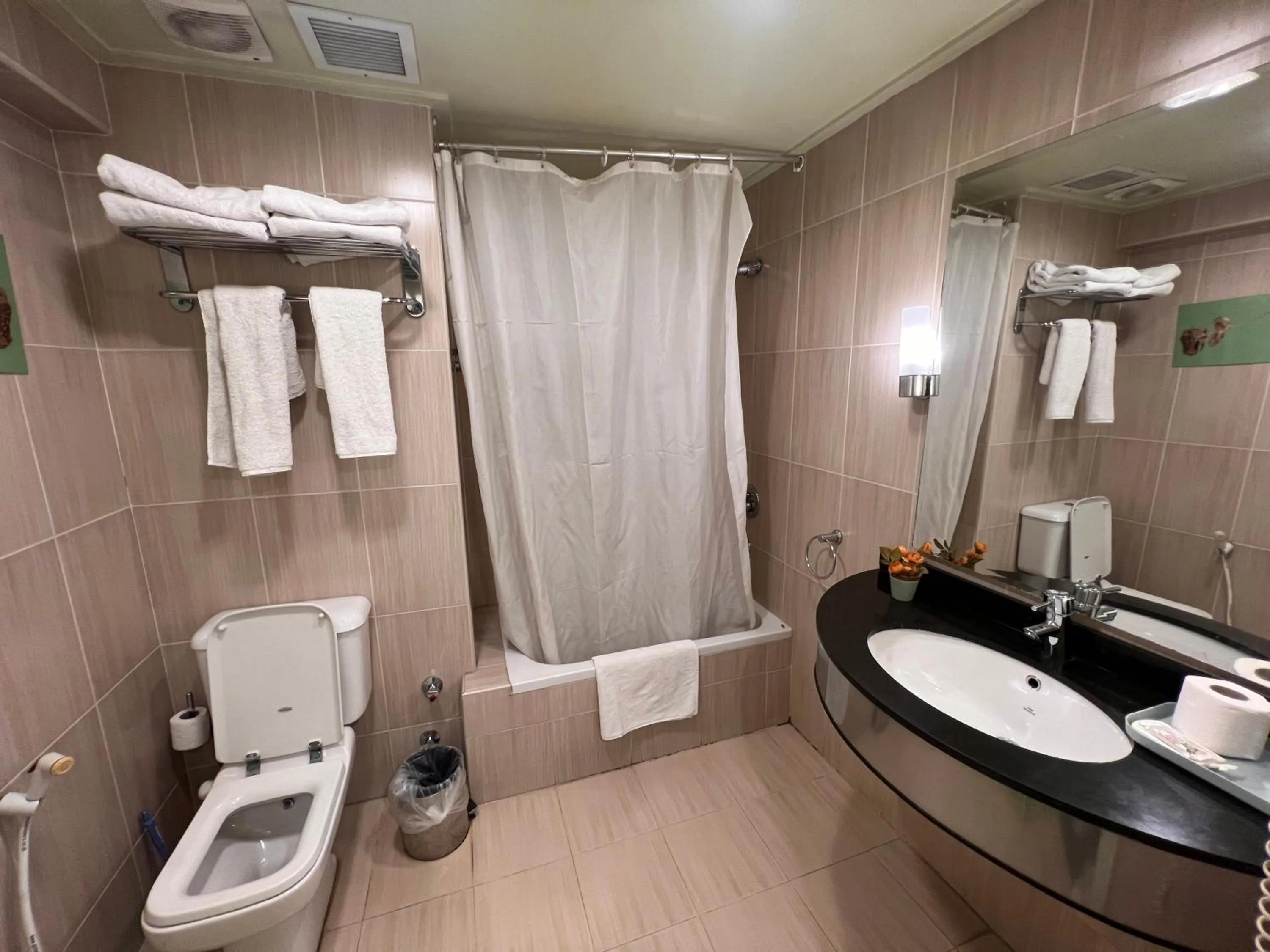 Bathroom in Santana Hotel Cairo