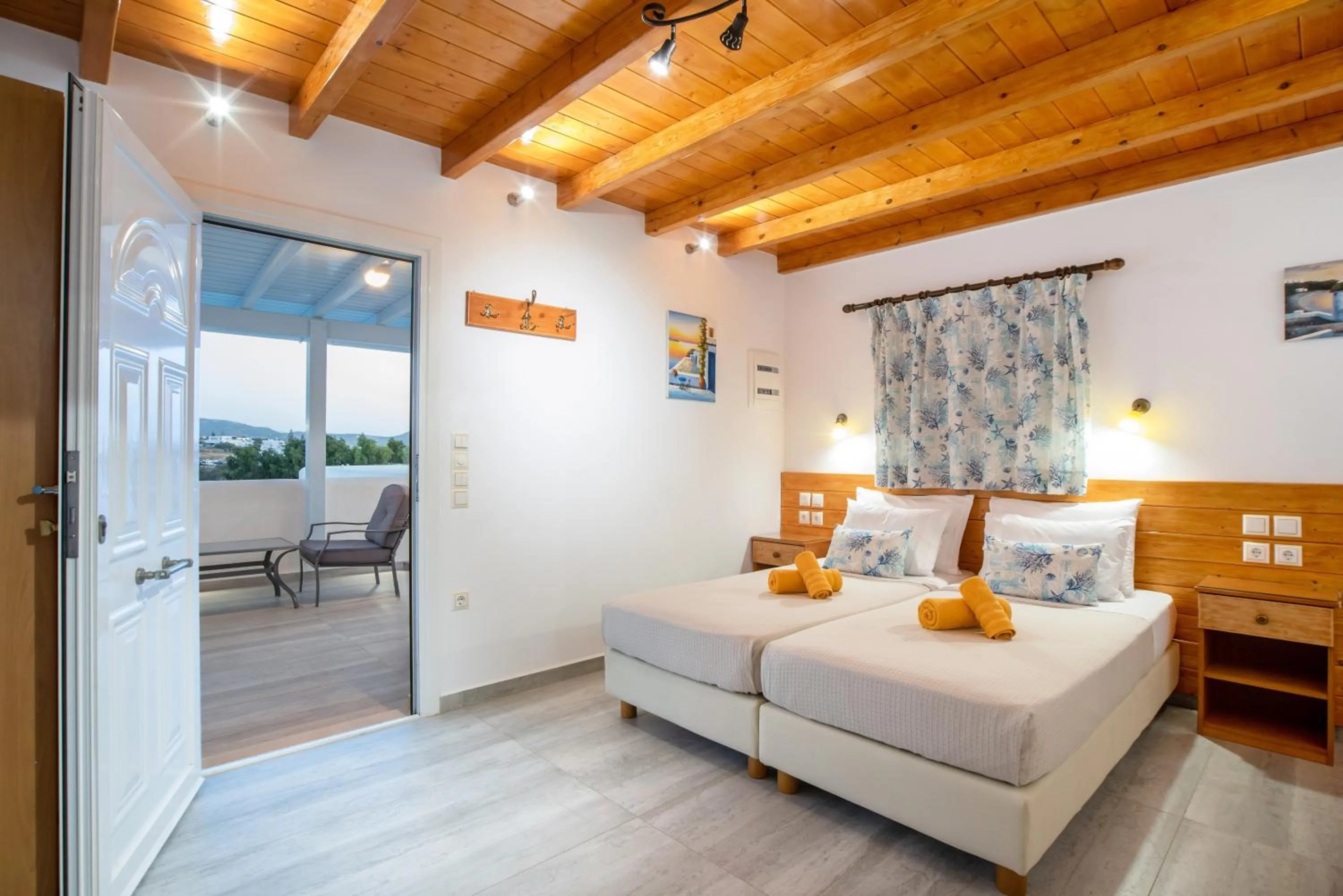 View (from property/room), Bed in Kontaratos Studios & Apartments