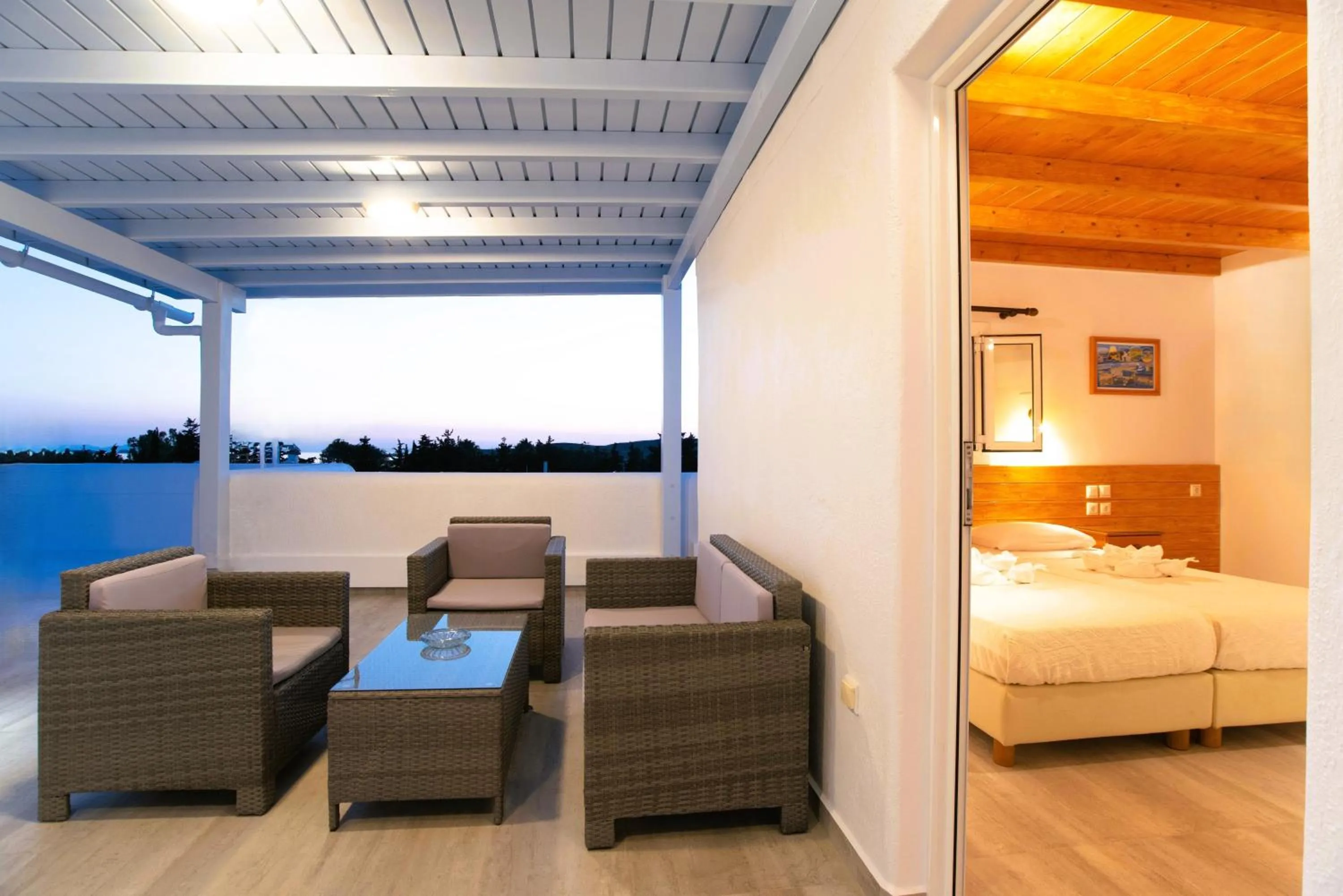 Bed in Kontaratos Studios & Apartments