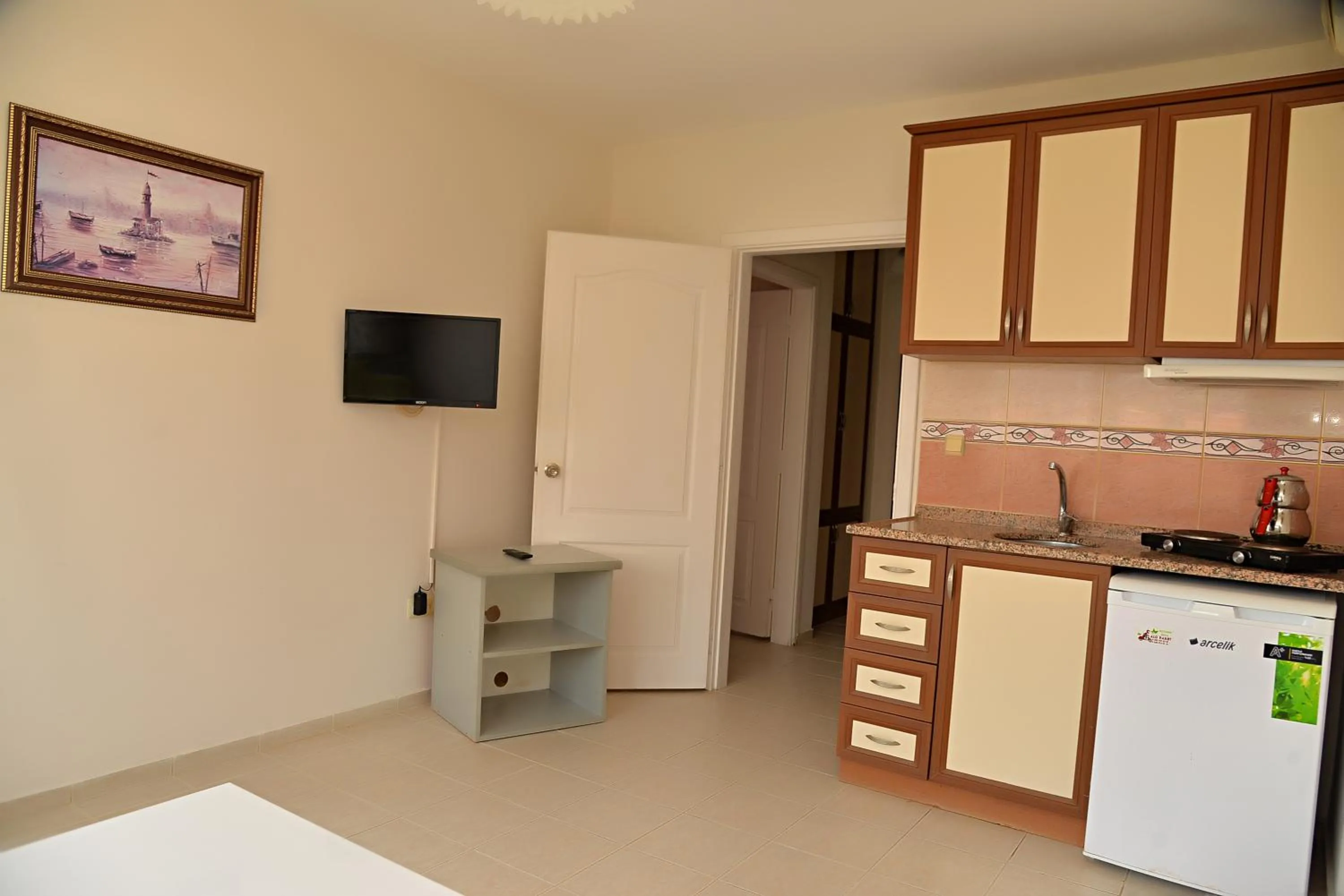 Kitchen or kitchenette in Kaya Apart Hotel Side