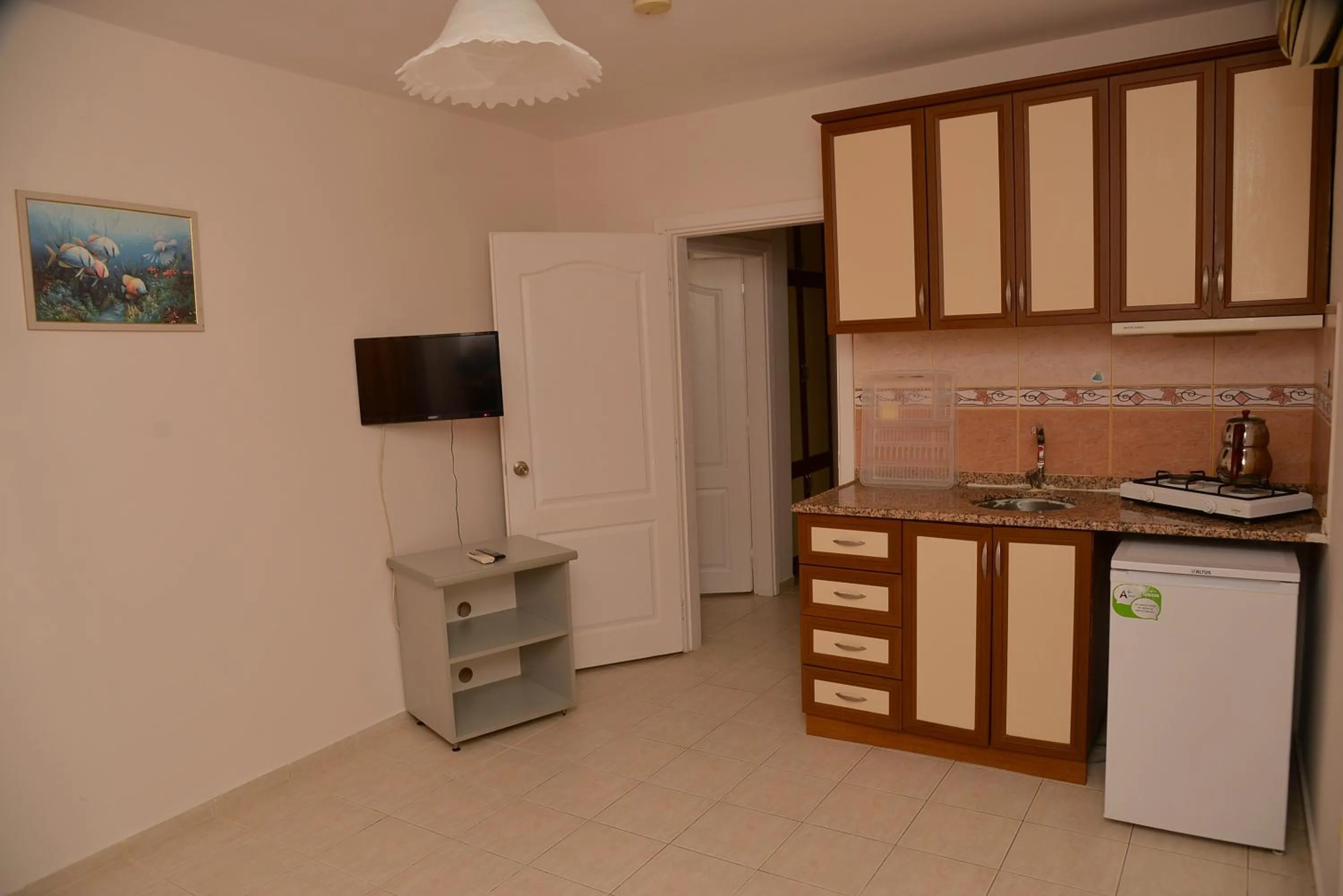 Kitchen or kitchenette in Kaya Apart Hotel Side