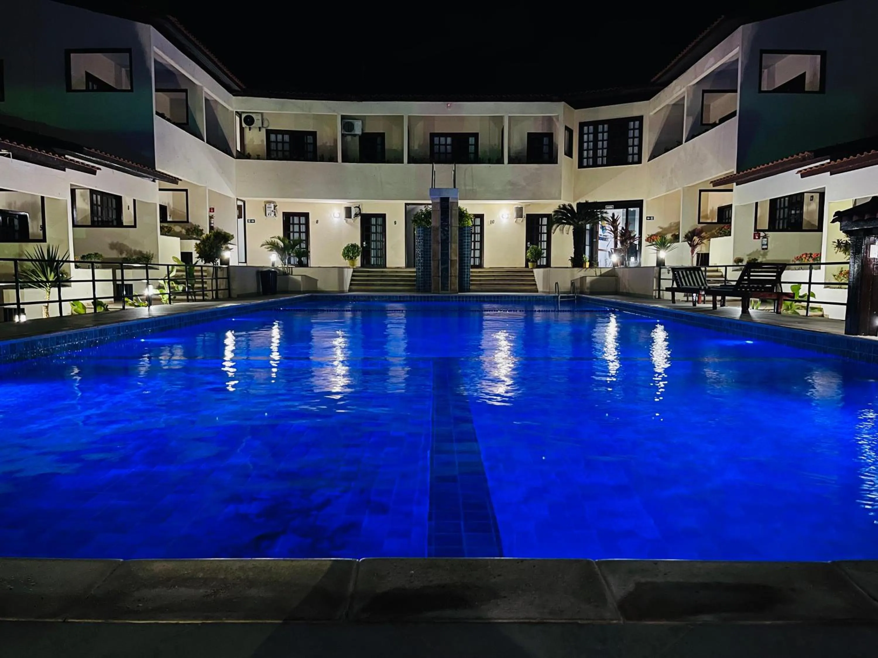 Pool view in Hotel Pousada Canoa Quebrada