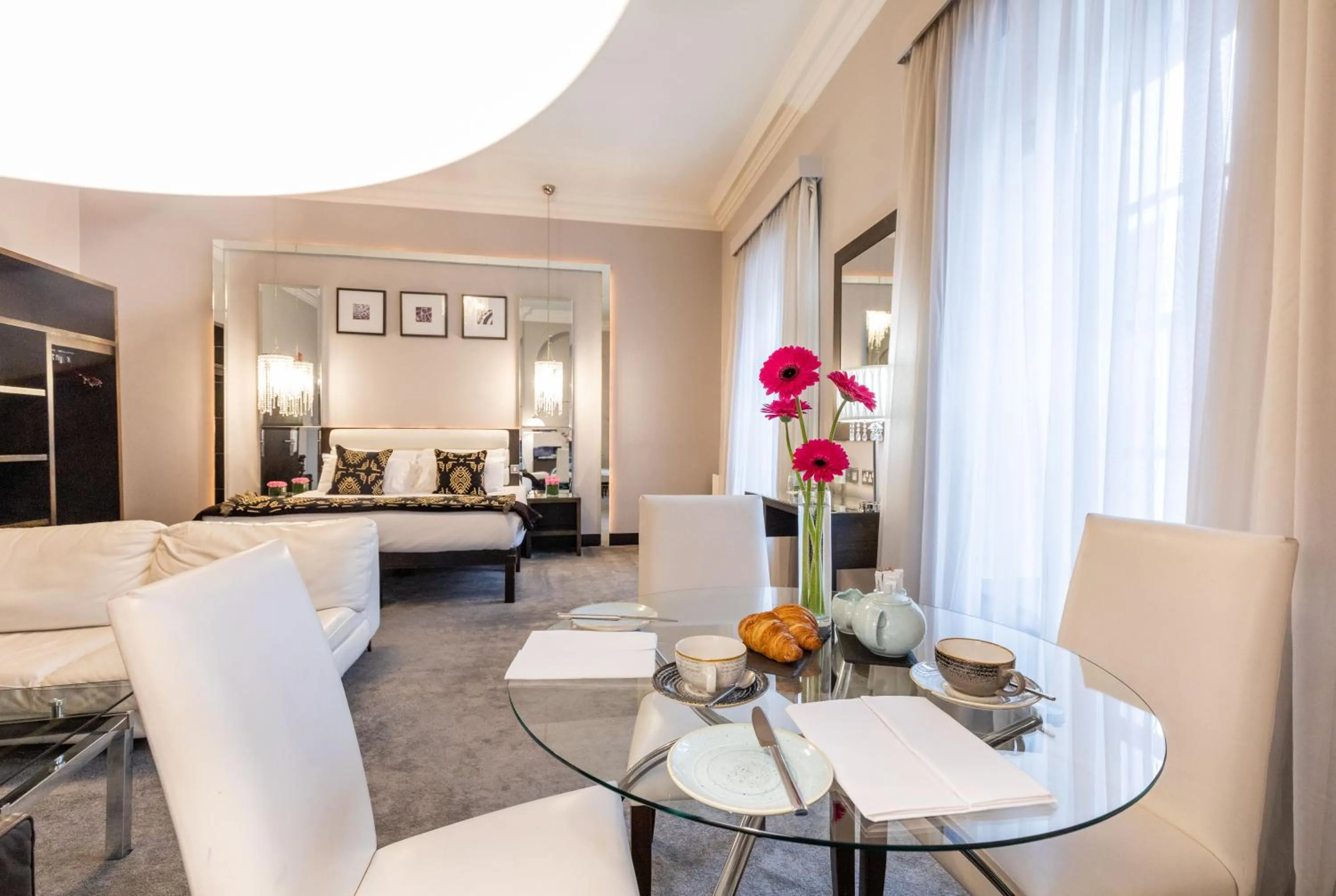 Seating area in Zuni Restaurant & Boutique Hotel