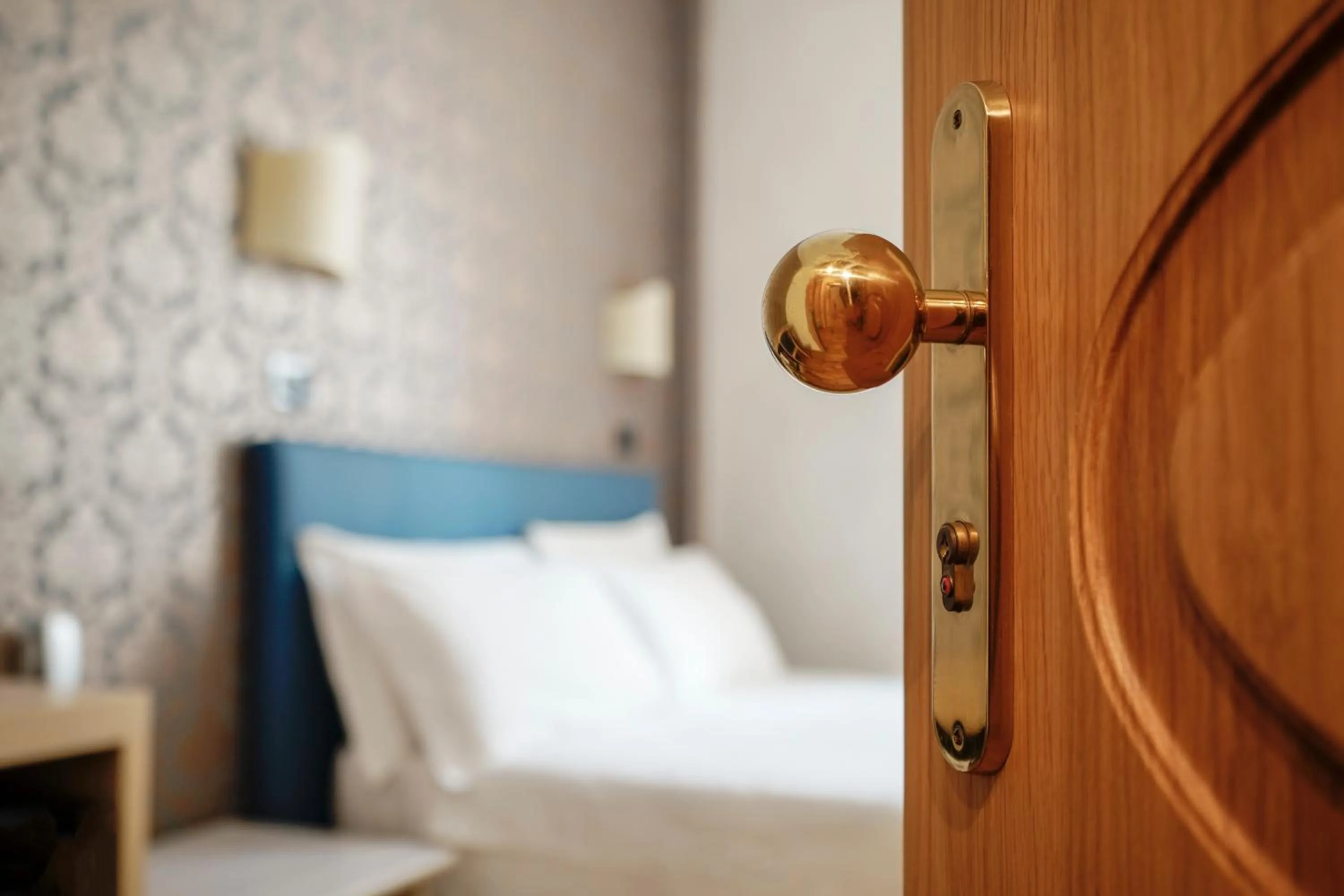 Bed in Hotel Panizza