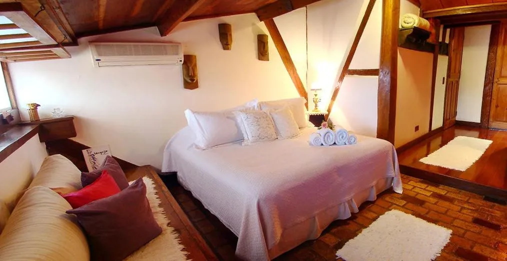 Bed in Pousada Arte Urquijo