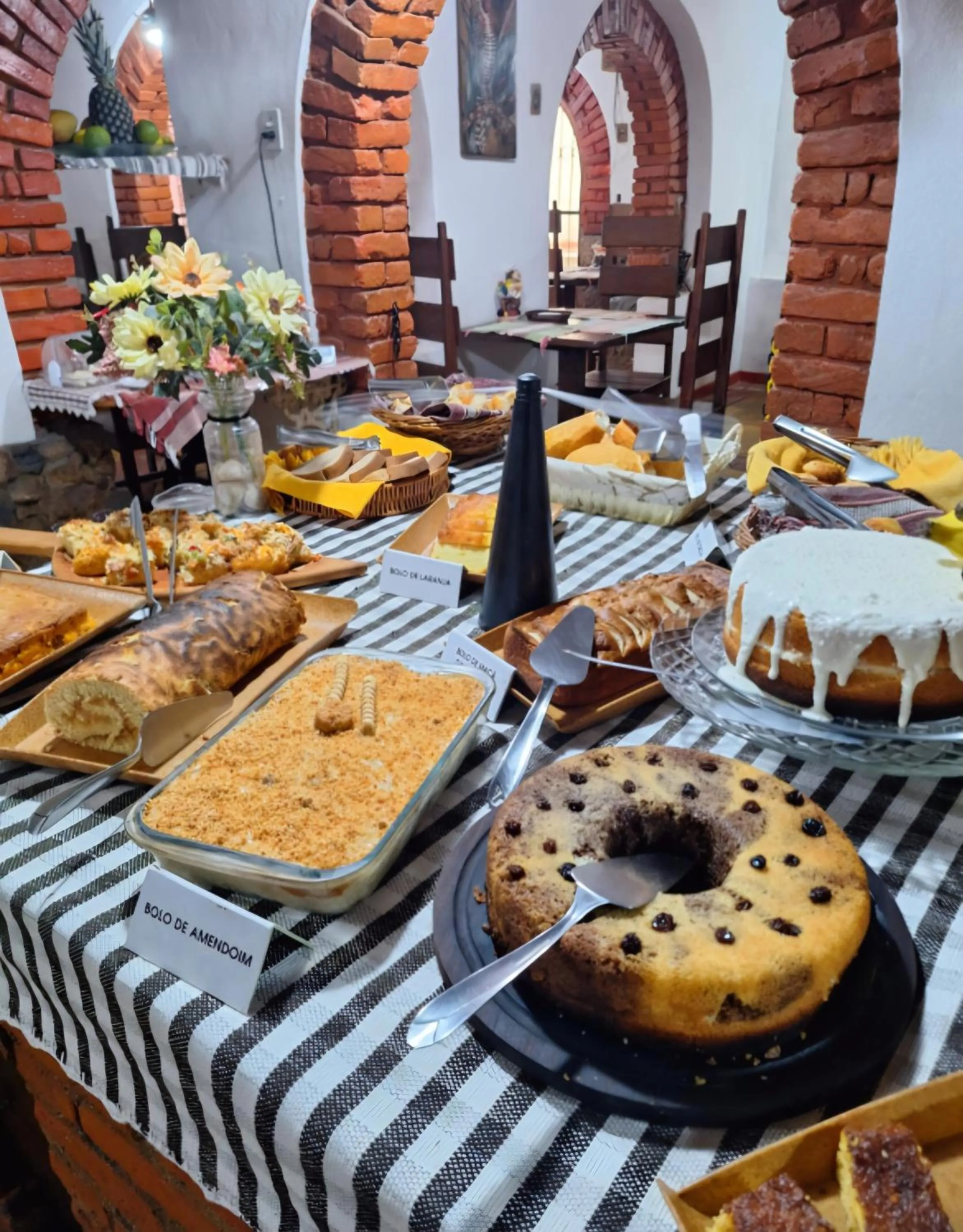 Food and drinks in Pousada Estação do Trem