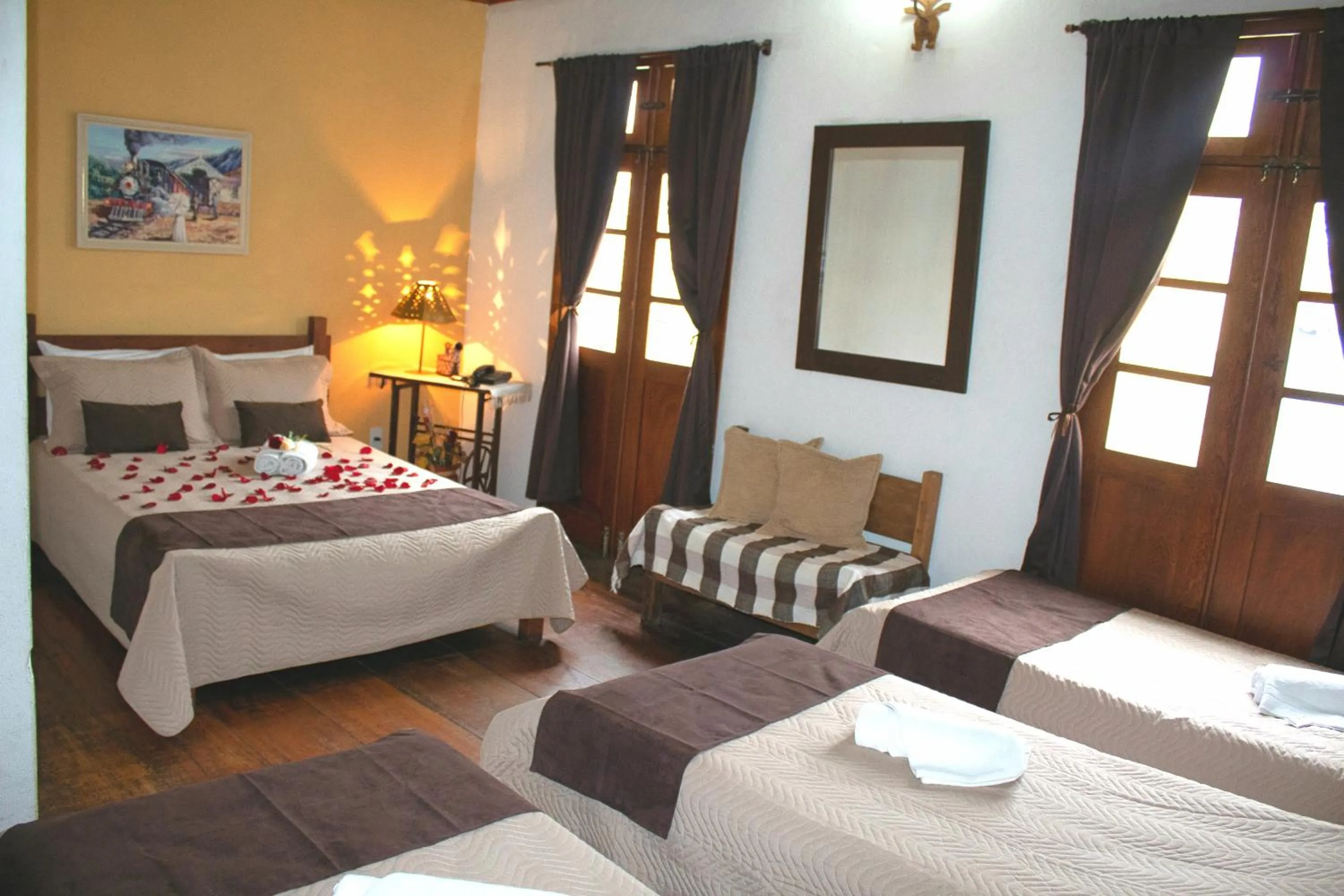 Bed in Pousada Estação do Trem