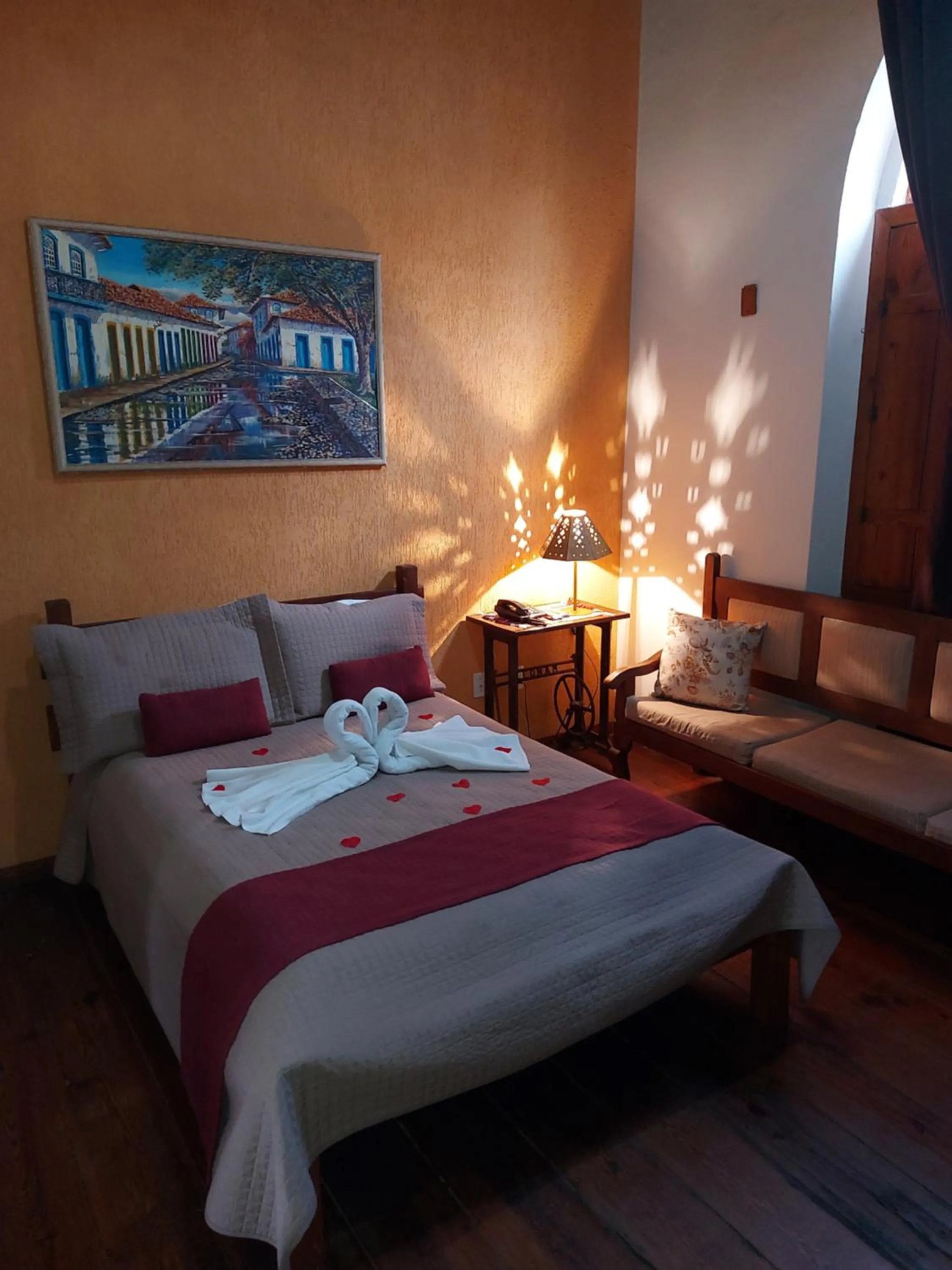 Bed in Pousada Estação do Trem