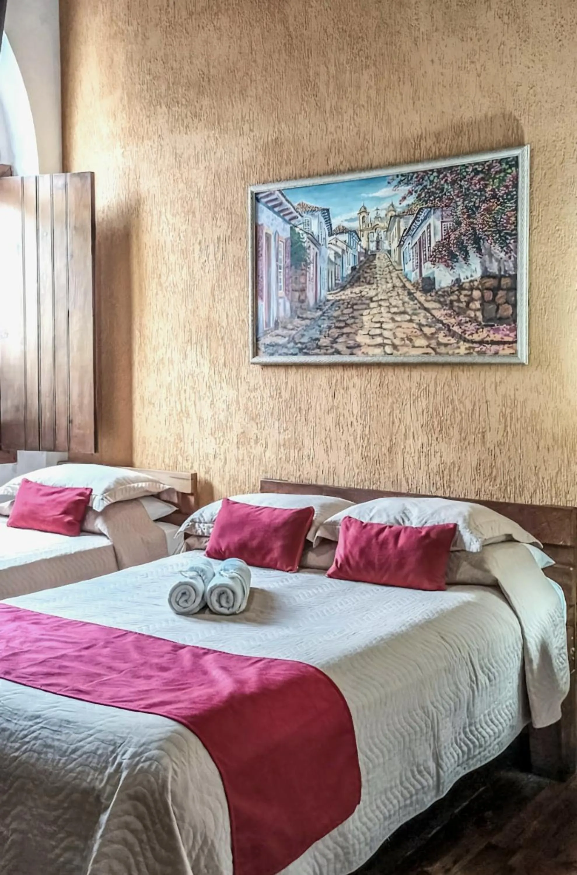 Bed in Pousada Estação do Trem