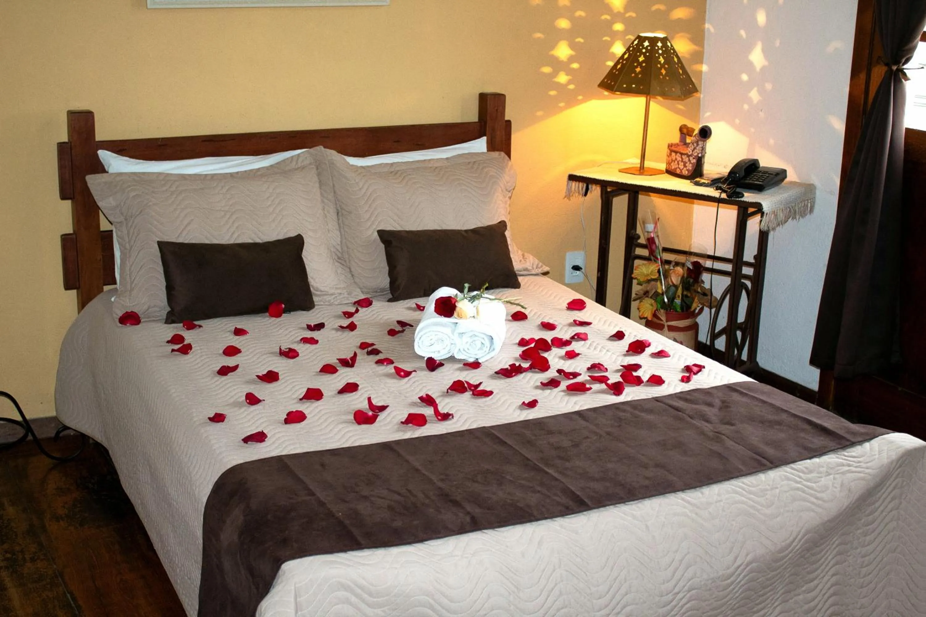 Bed in Pousada Estação do Trem