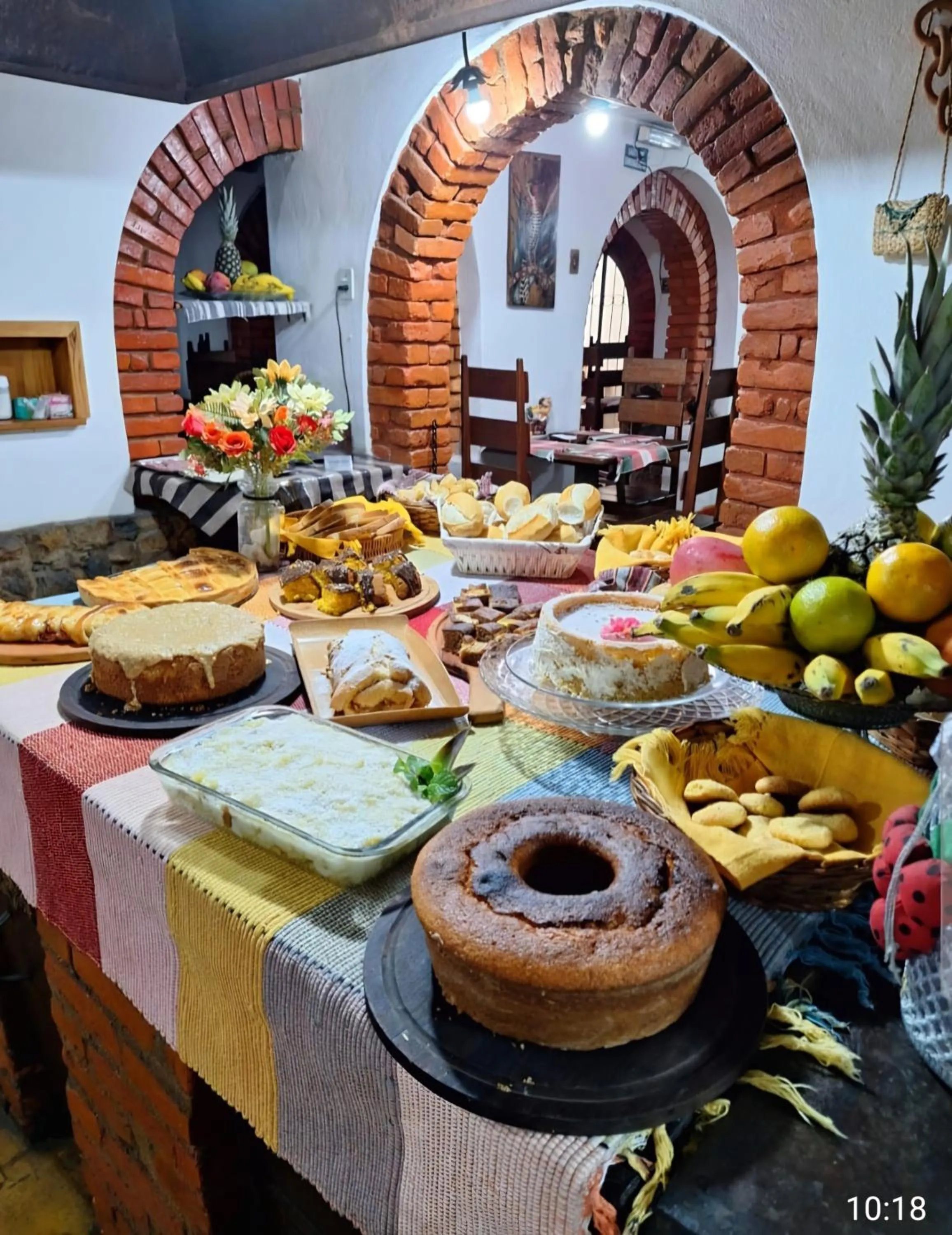 Food and drinks in Pousada Estação do Trem