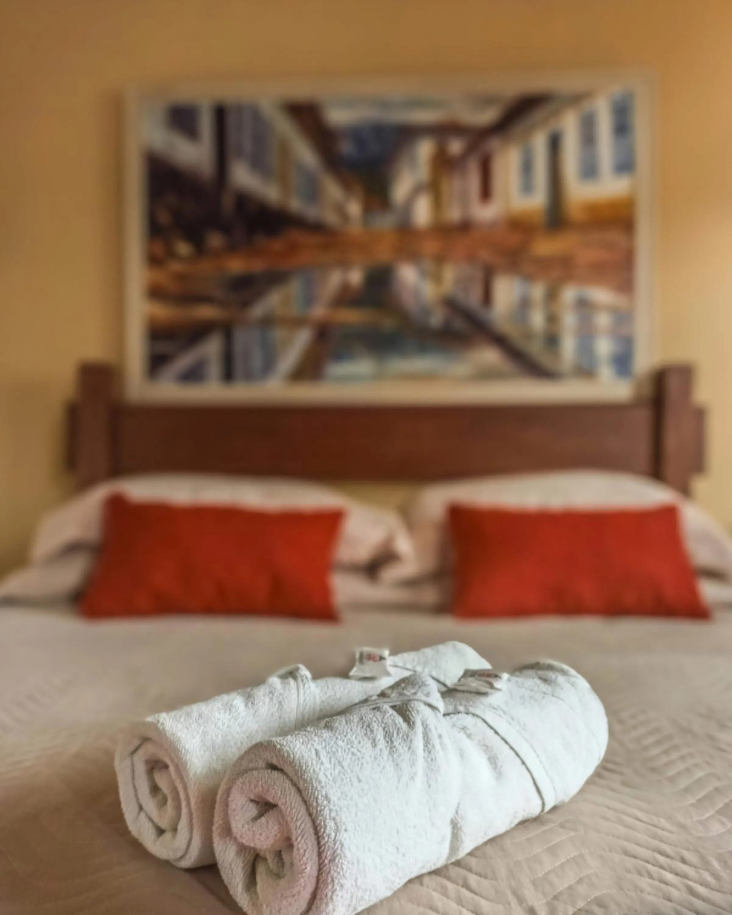 Bed in Pousada Estação do Trem