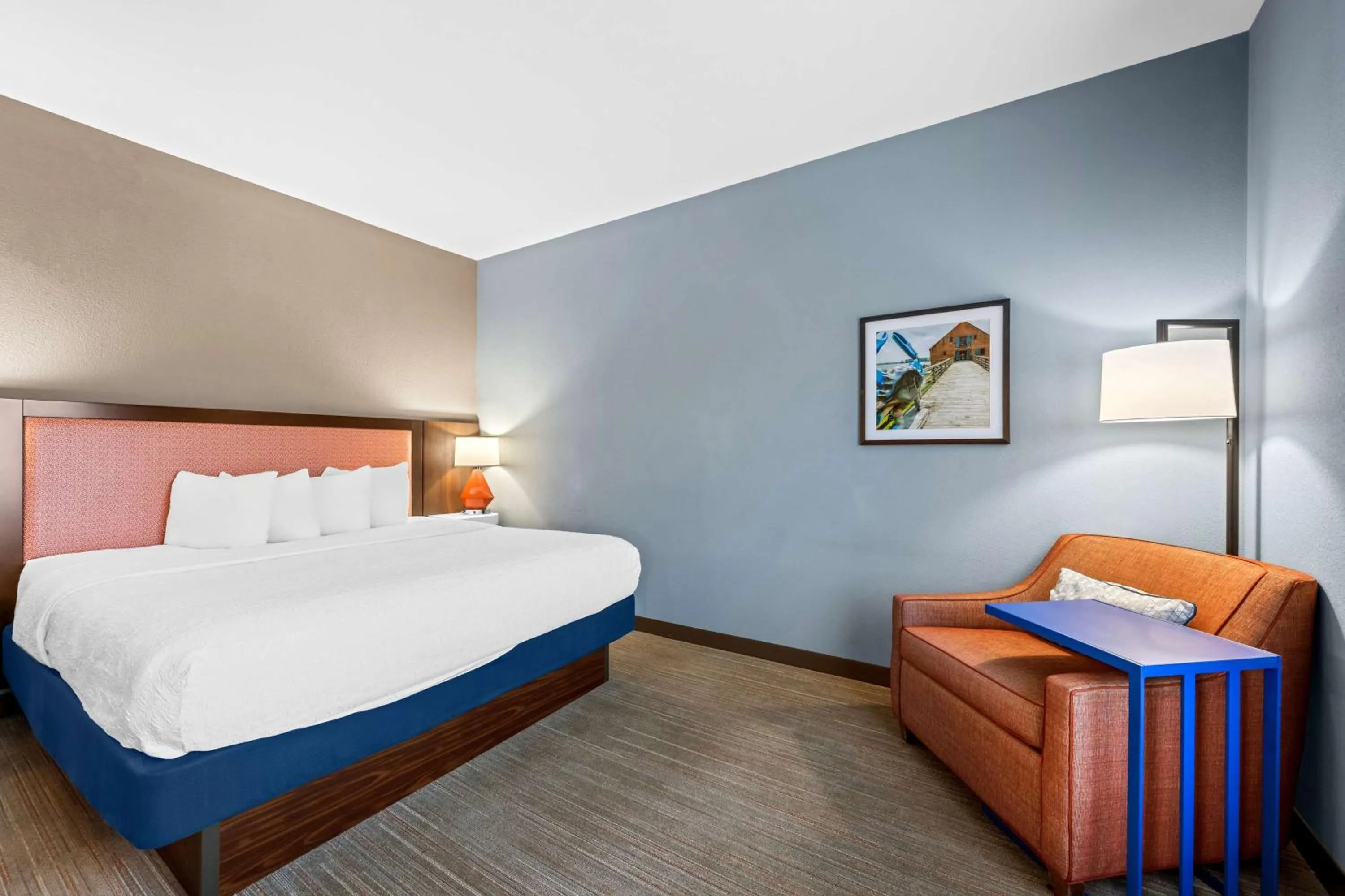 Bed in Hampton Inn Greenville