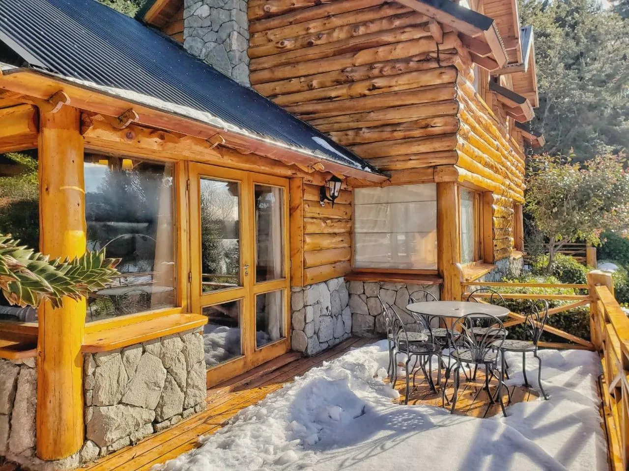 Balcony/Terrace in Cabañas Puerto Pireo