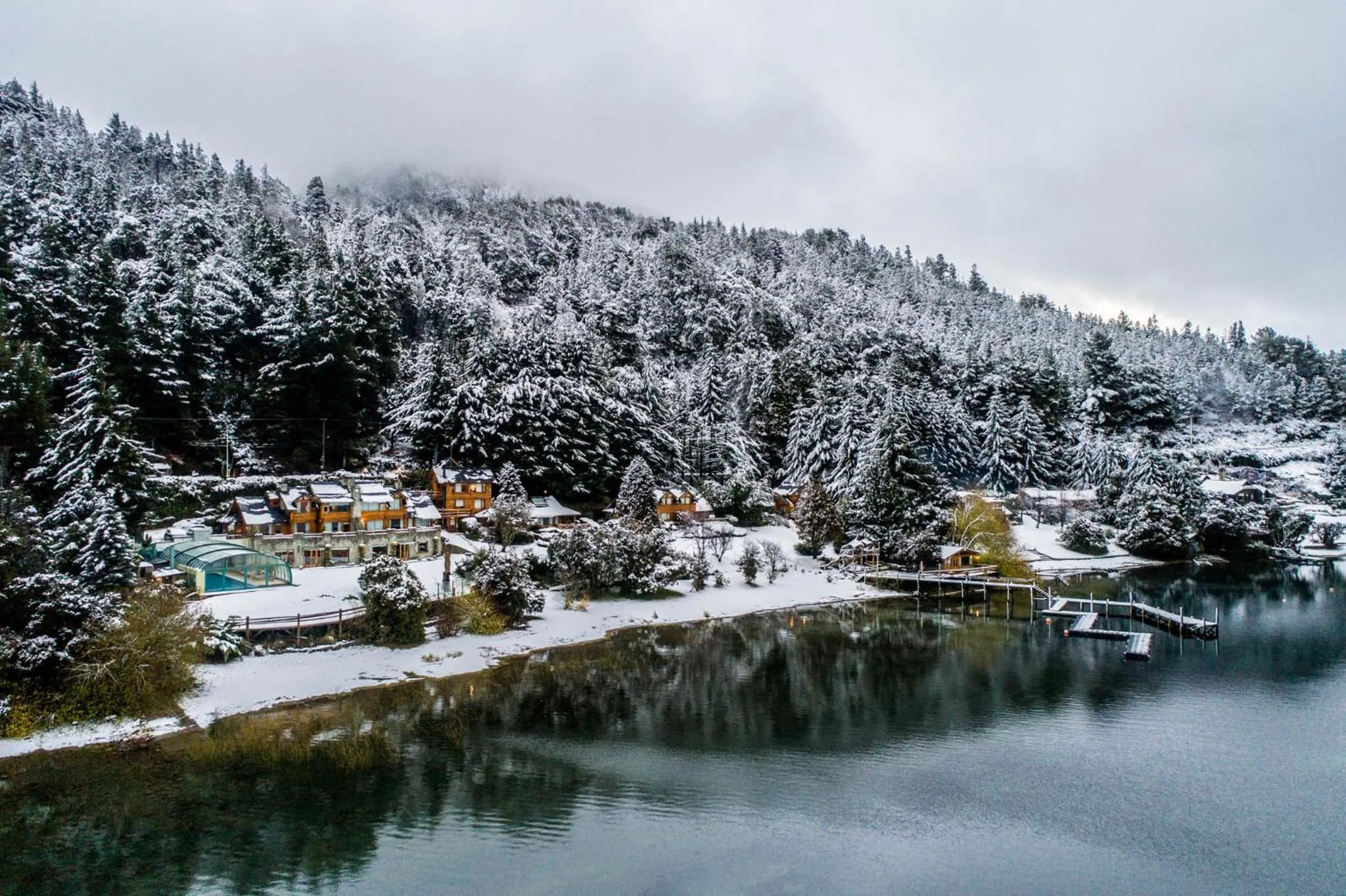Lake view in Cabañas Puerto Pireo