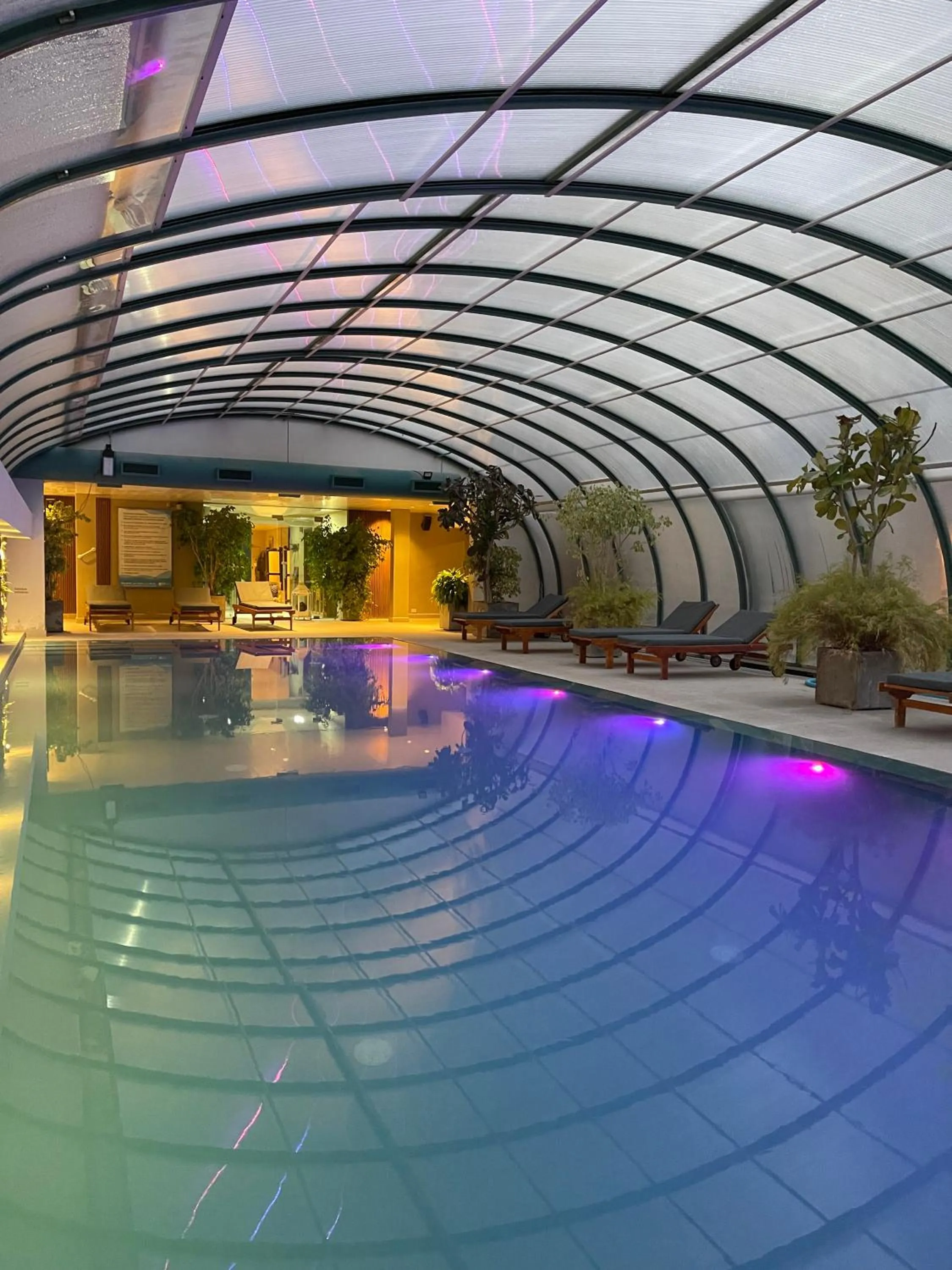 Swimming pool in Cabañas Puerto Pireo