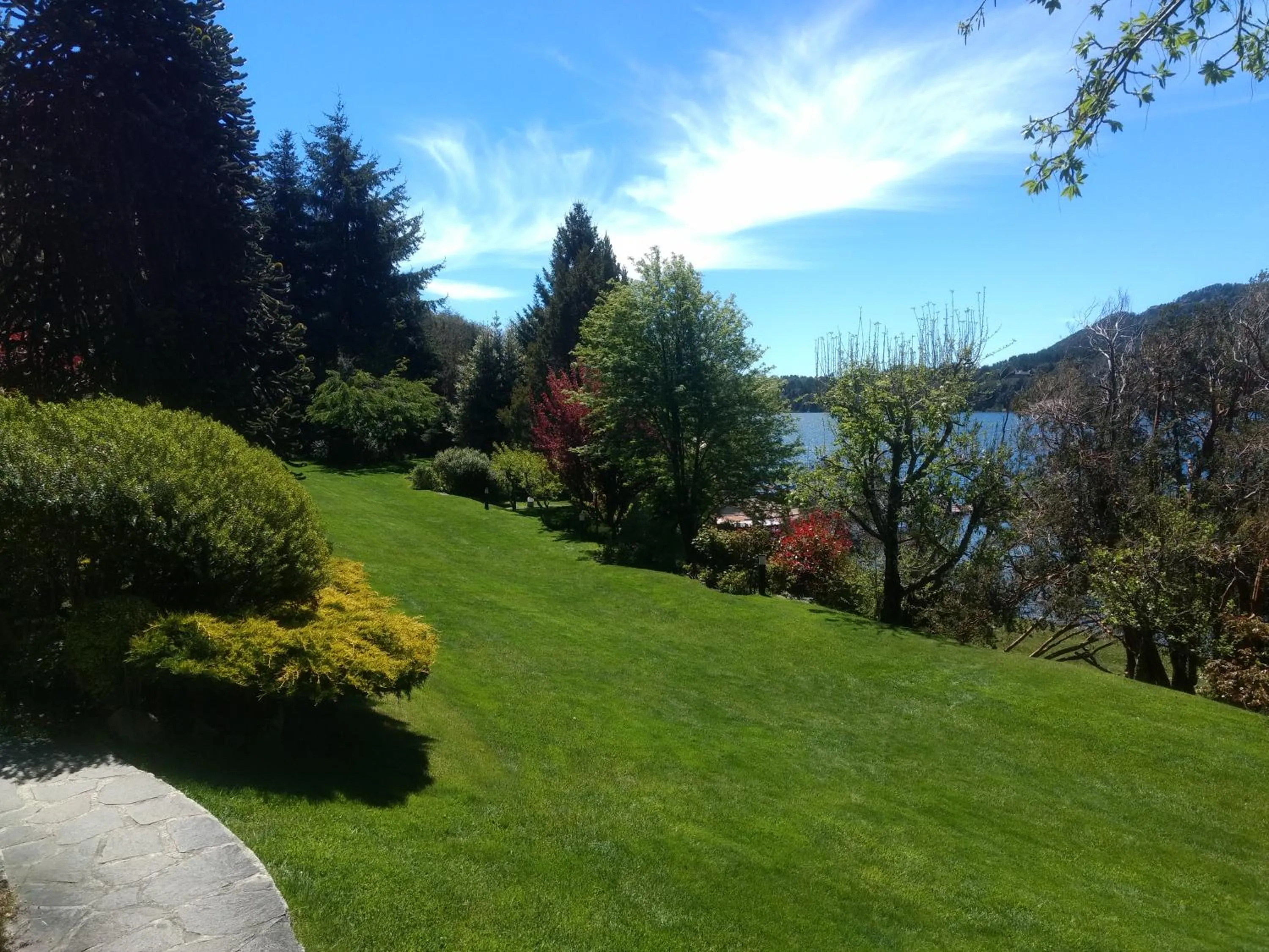 Garden in Cabañas Puerto Pireo