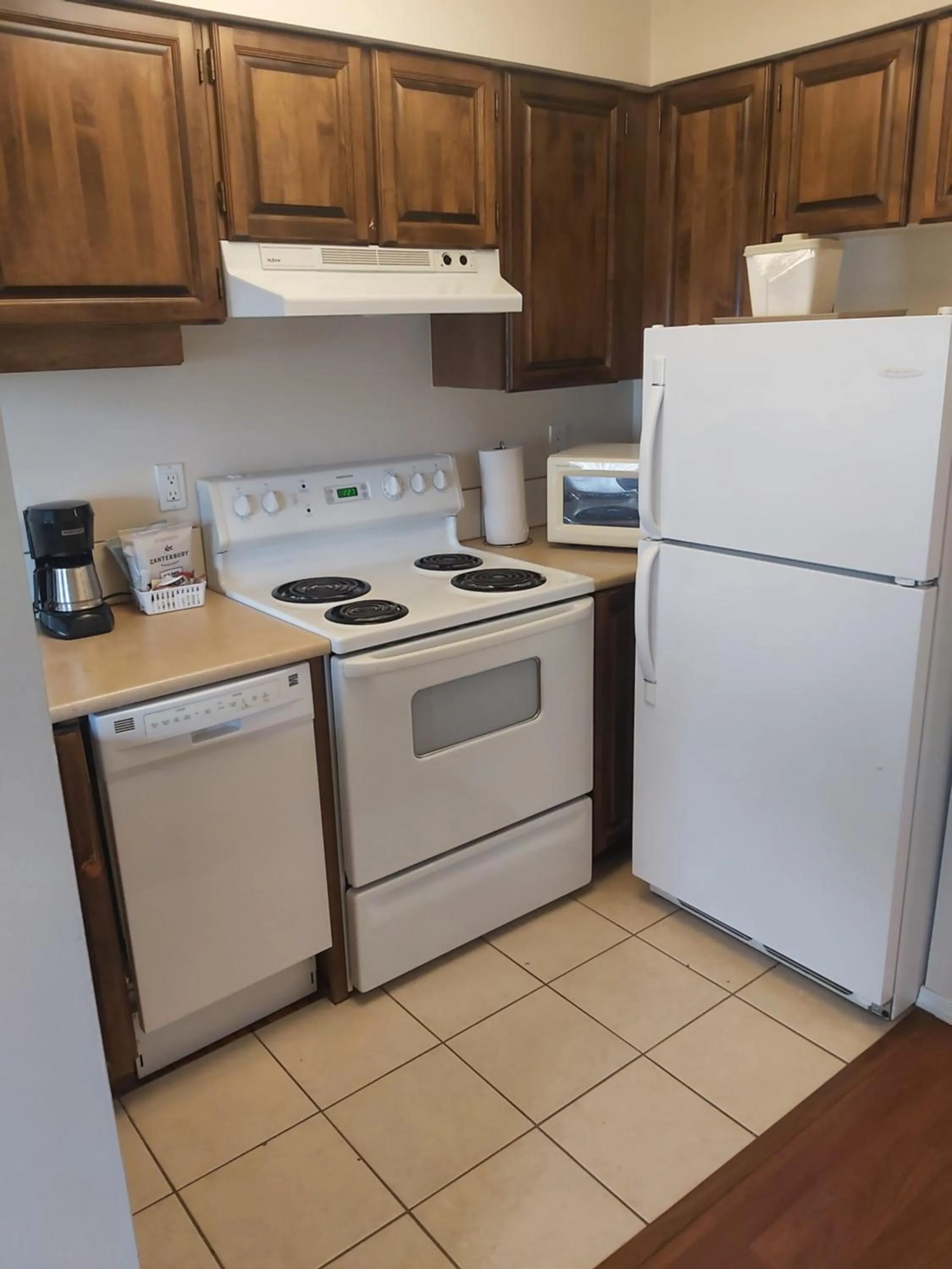 kitchen in Heron's Landing Hotel