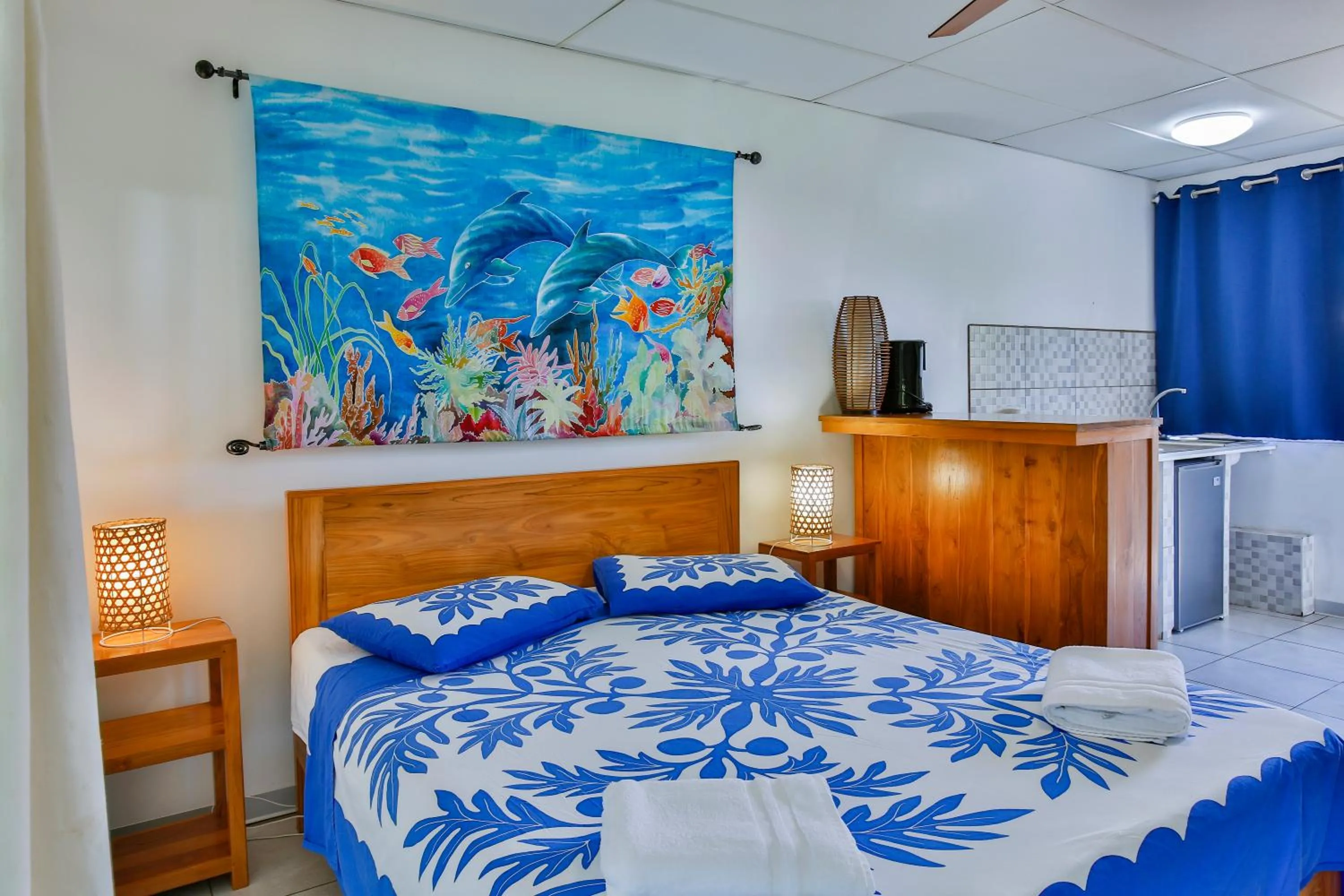 Bed in Pension De La Plage