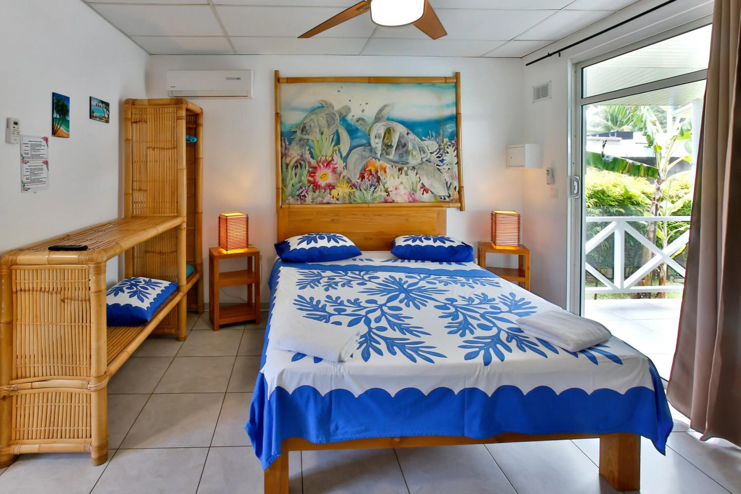 Bed in Pension De La Plage