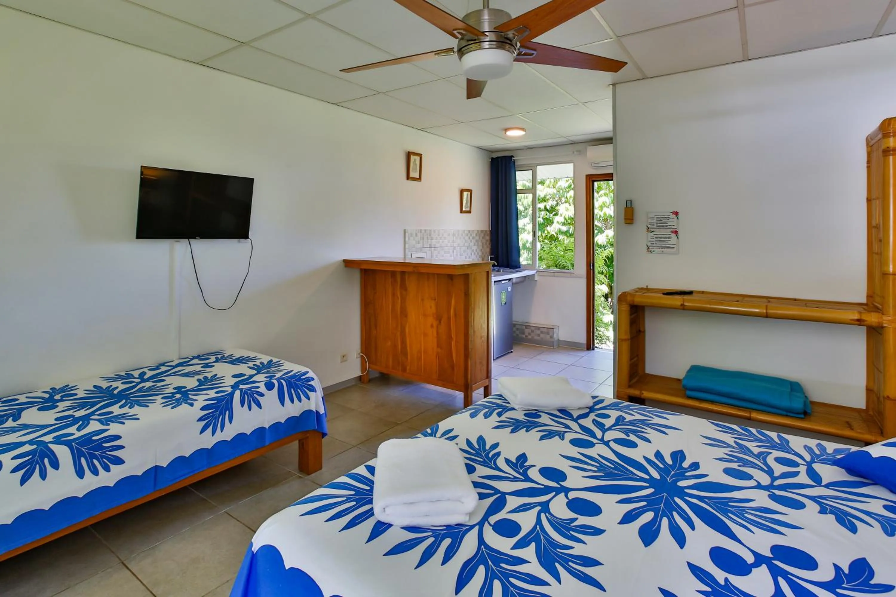 Bed in Pension De La Plage