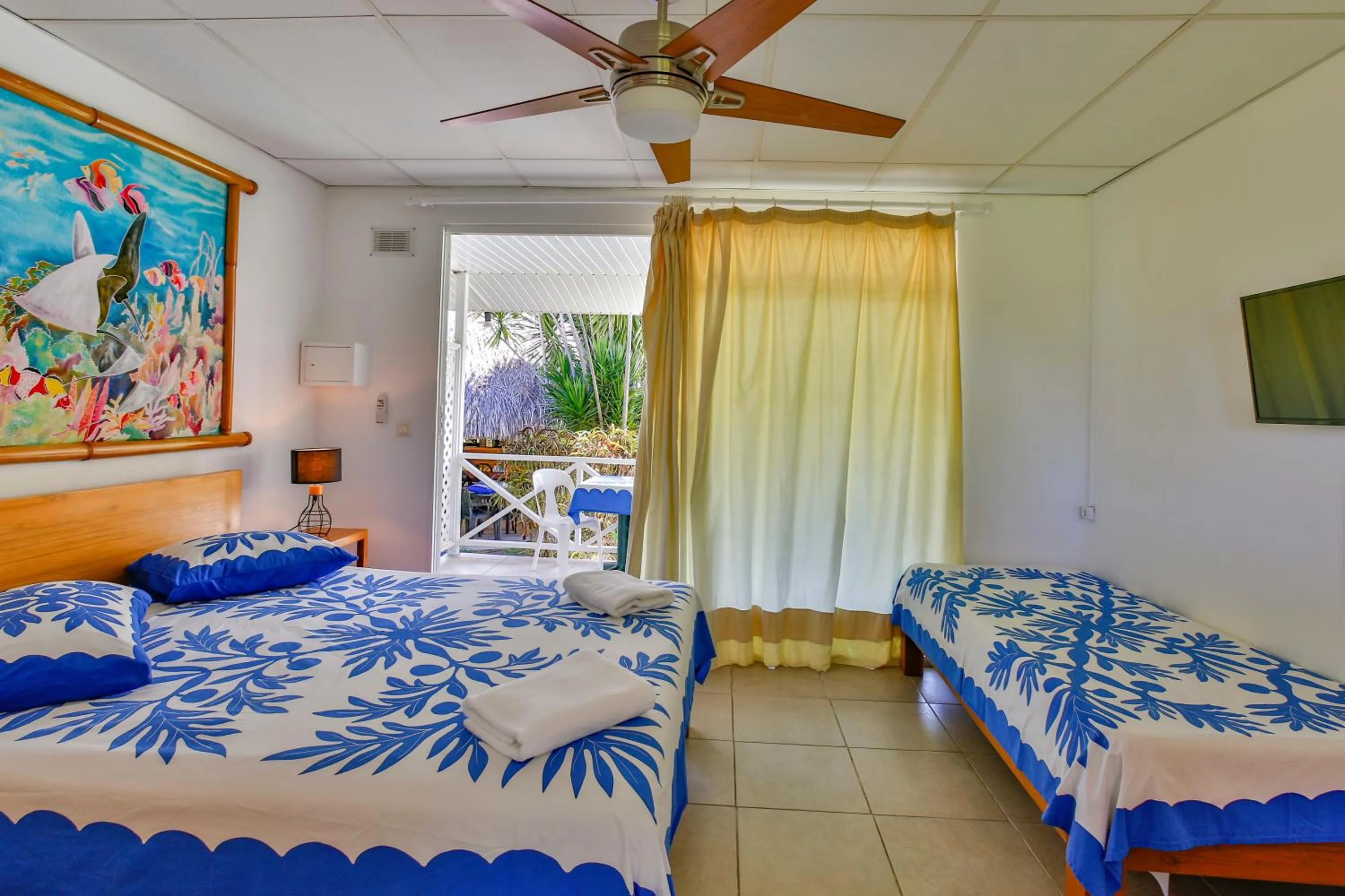 Bed in Pension De La Plage