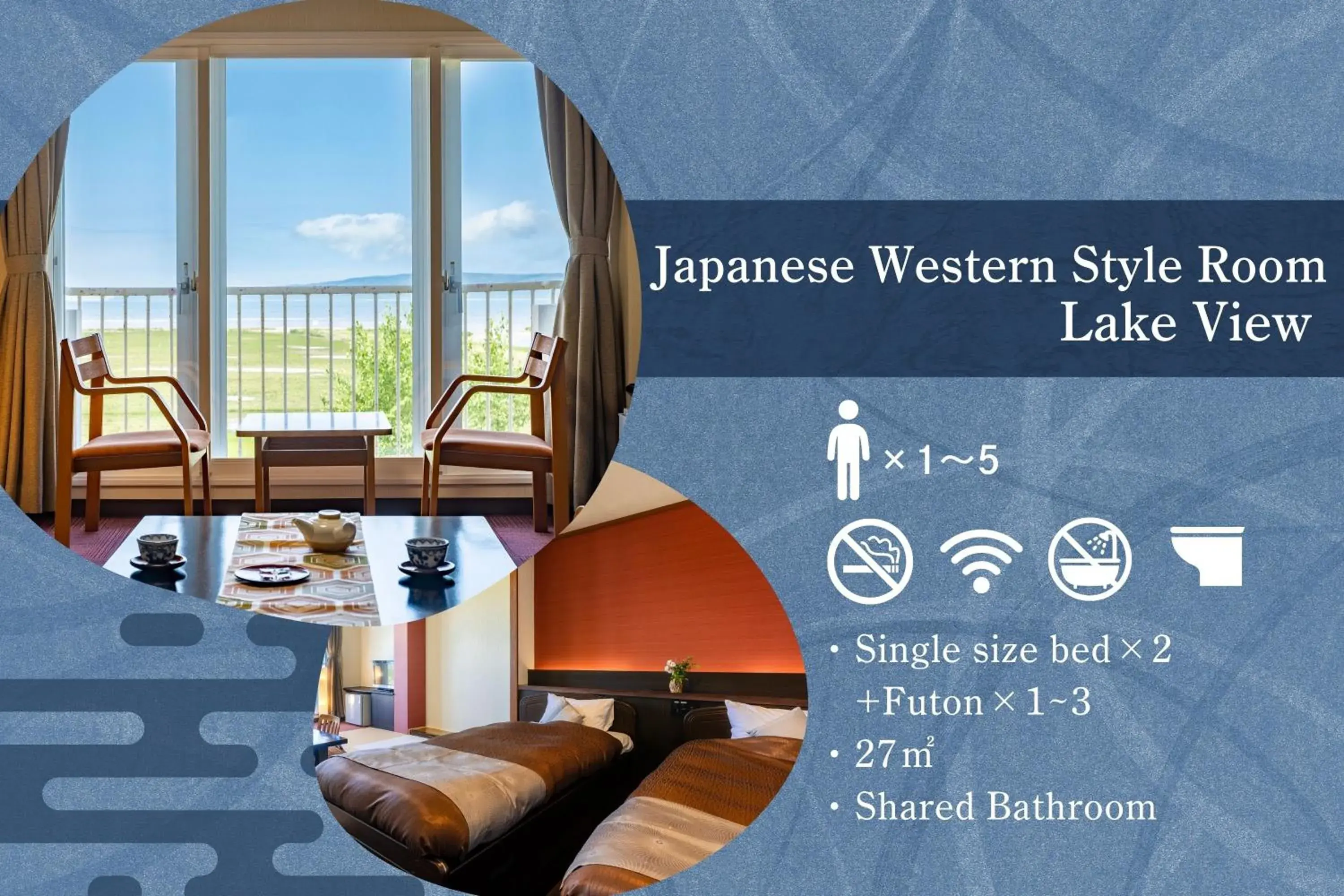 Standard Twin Room with Tatami Area-West BLD in Kagariya Standard Twin Room with Tatami Area-West BLD in Kagariya