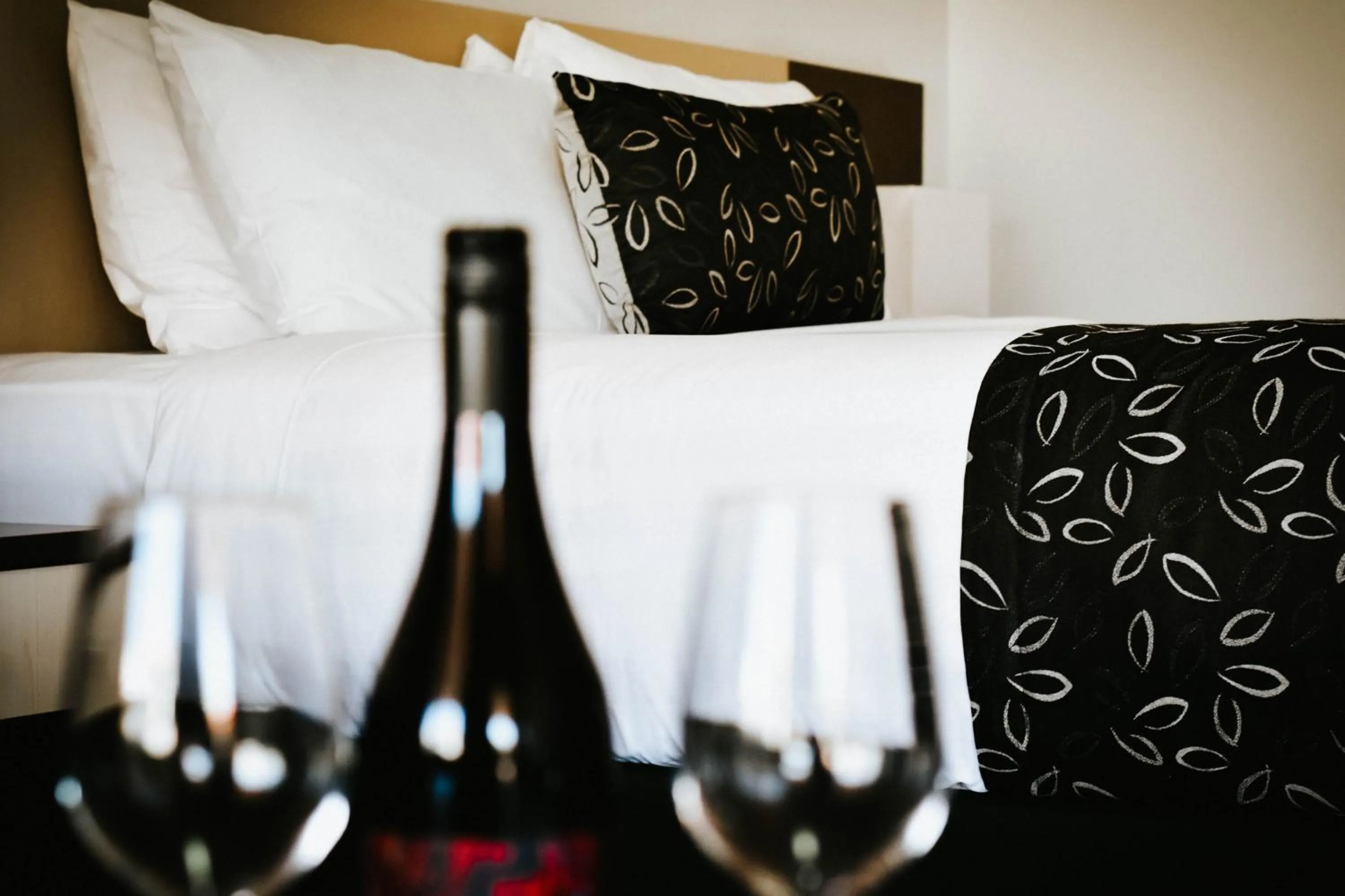 Bed in Charles Sturt Suites & Apartments