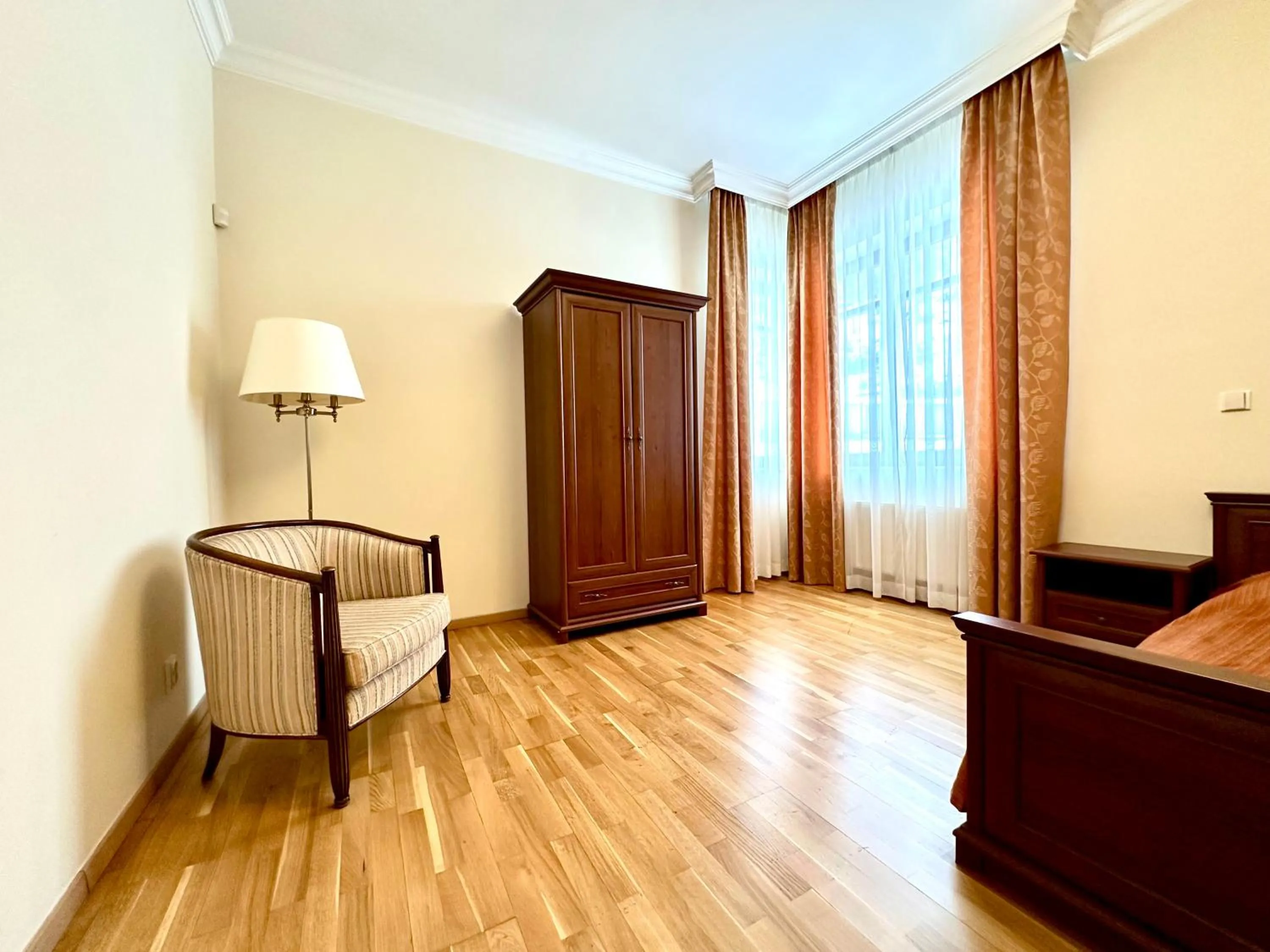 Bed in Slunecni Lazne Apartments