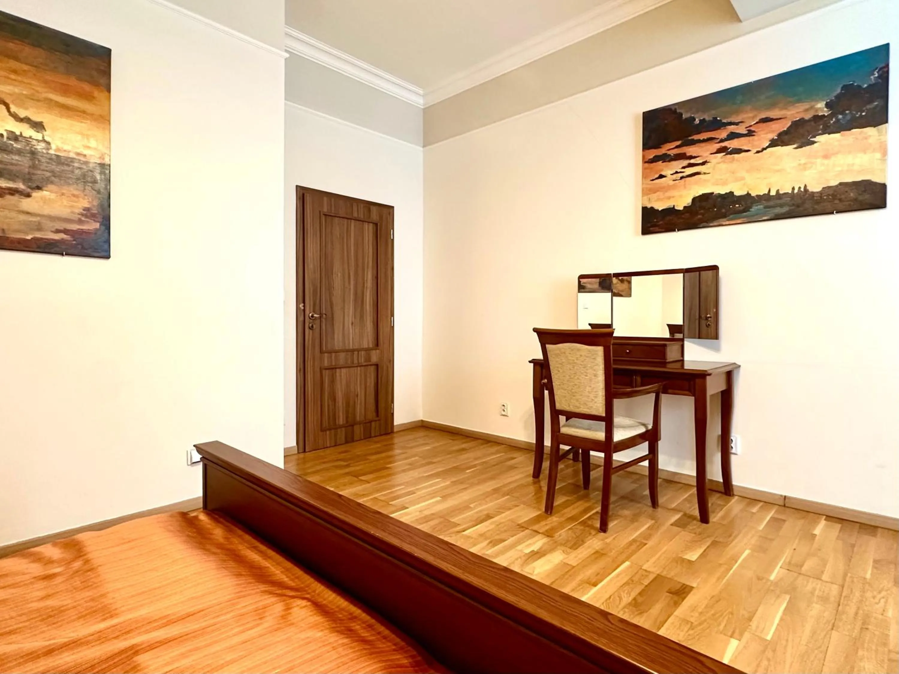 Bed in Slunecni Lazne Apartments