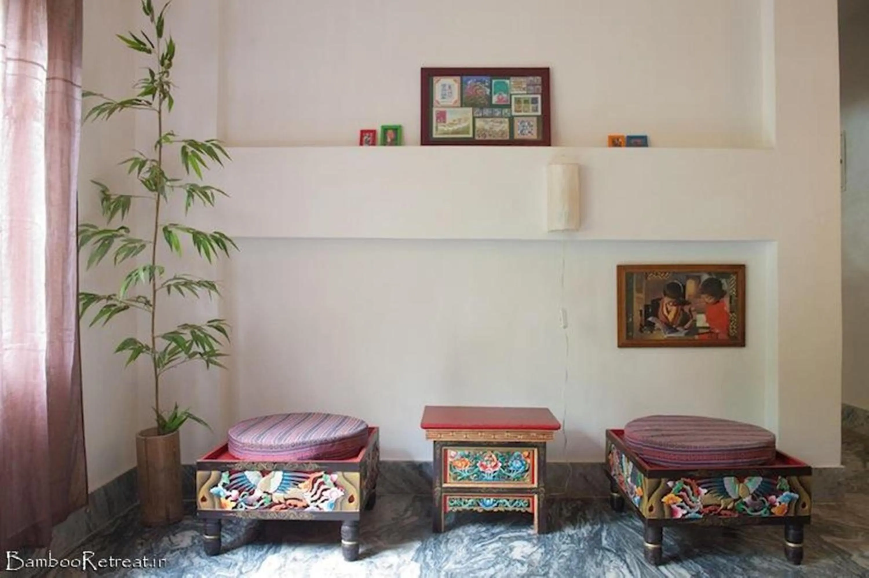 Decorative detail in Bamboo Retreat