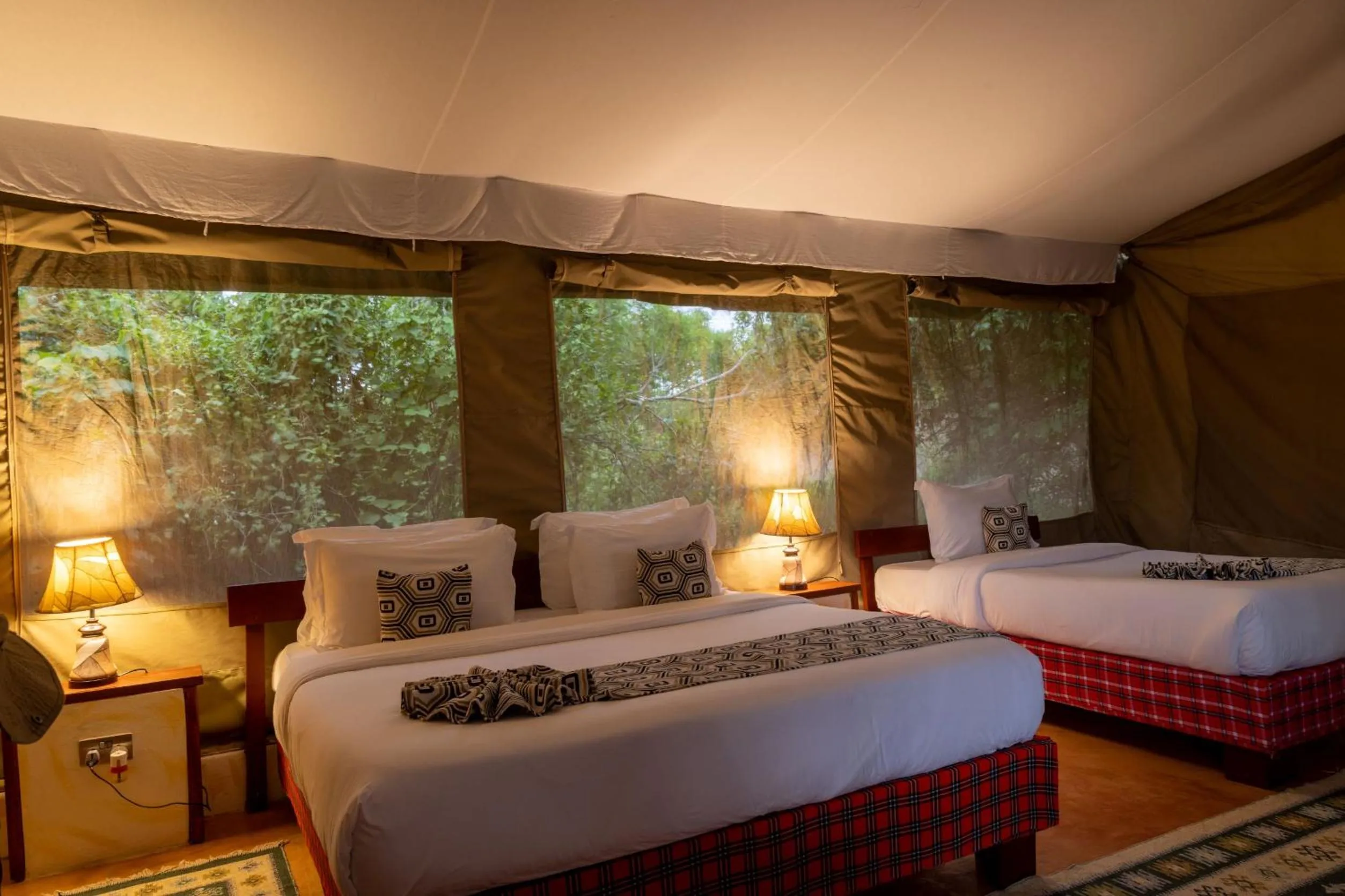 Bed in PrideInn Mara Camp & Cottages