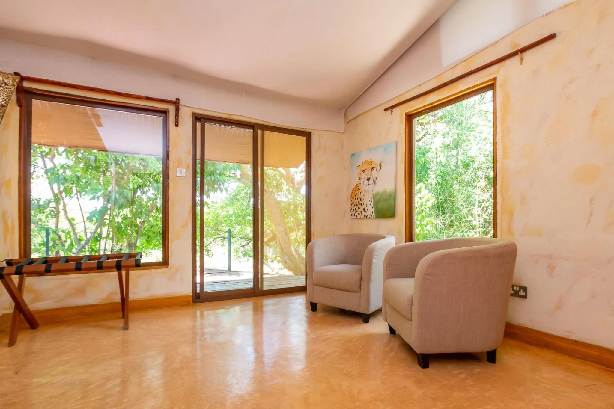 Seating area in PrideInn Mara Camp & Cottages