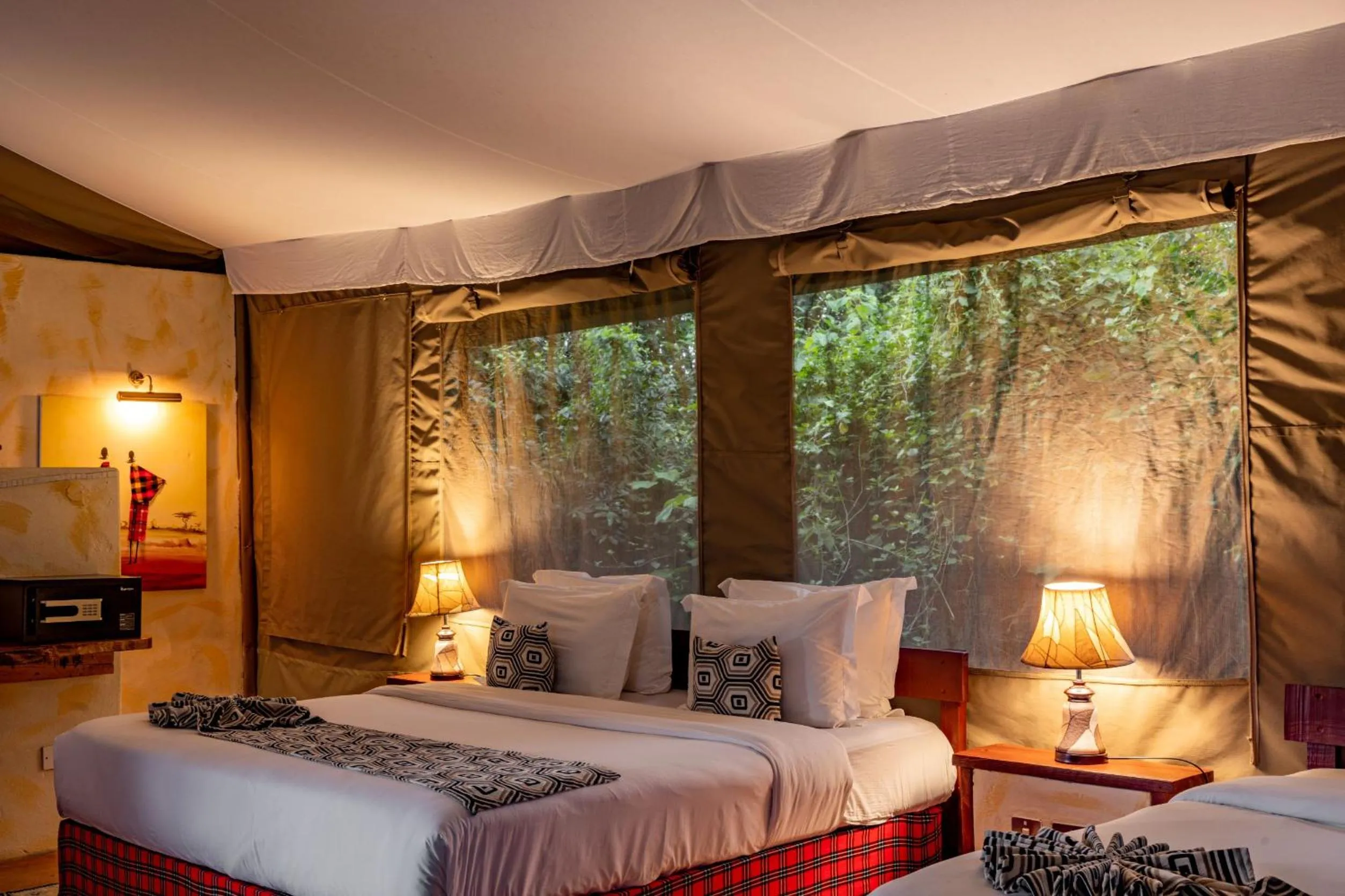 Bed in PrideInn Mara Camp & Cottages