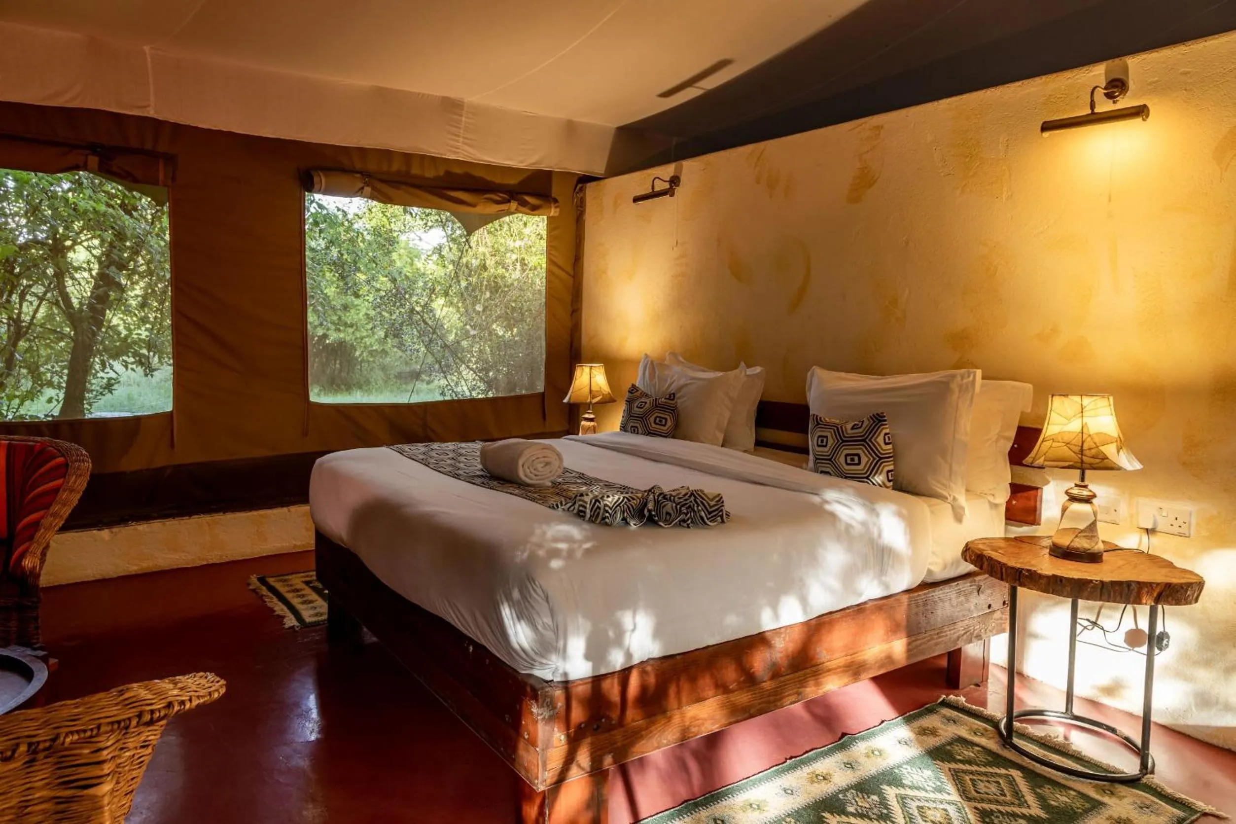 Bed in PrideInn Mara Camp & Cottages